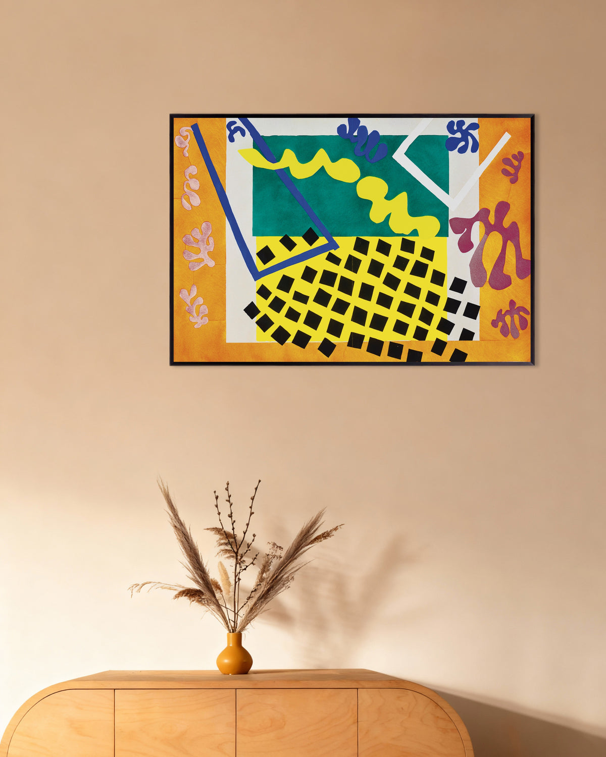 Plakat Codomas (Jazz, 1947) Henriego Matisse'a w metalowej ramie