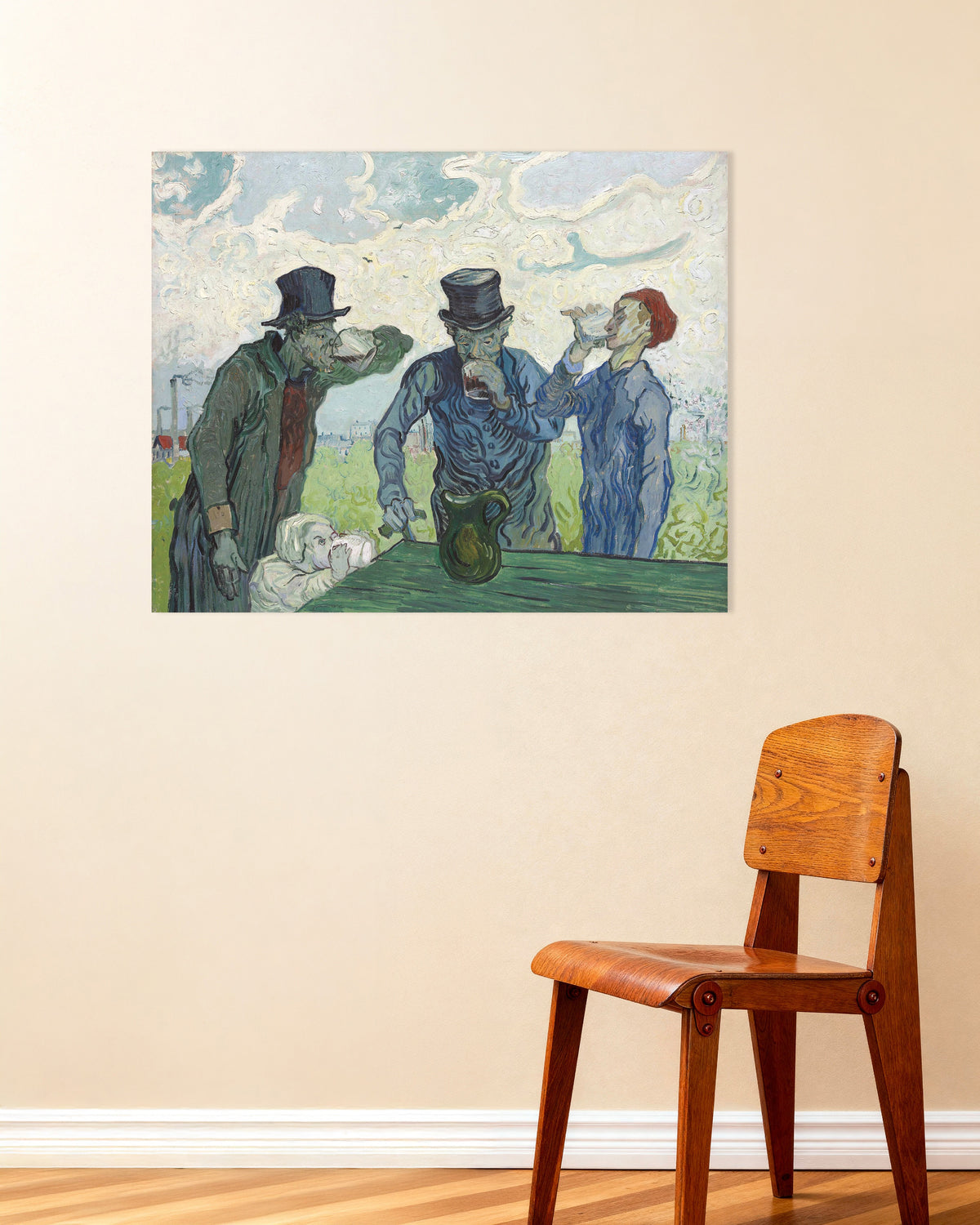 Plakat „Pijący, według Daumiera (1890), Vincent van Gogh”