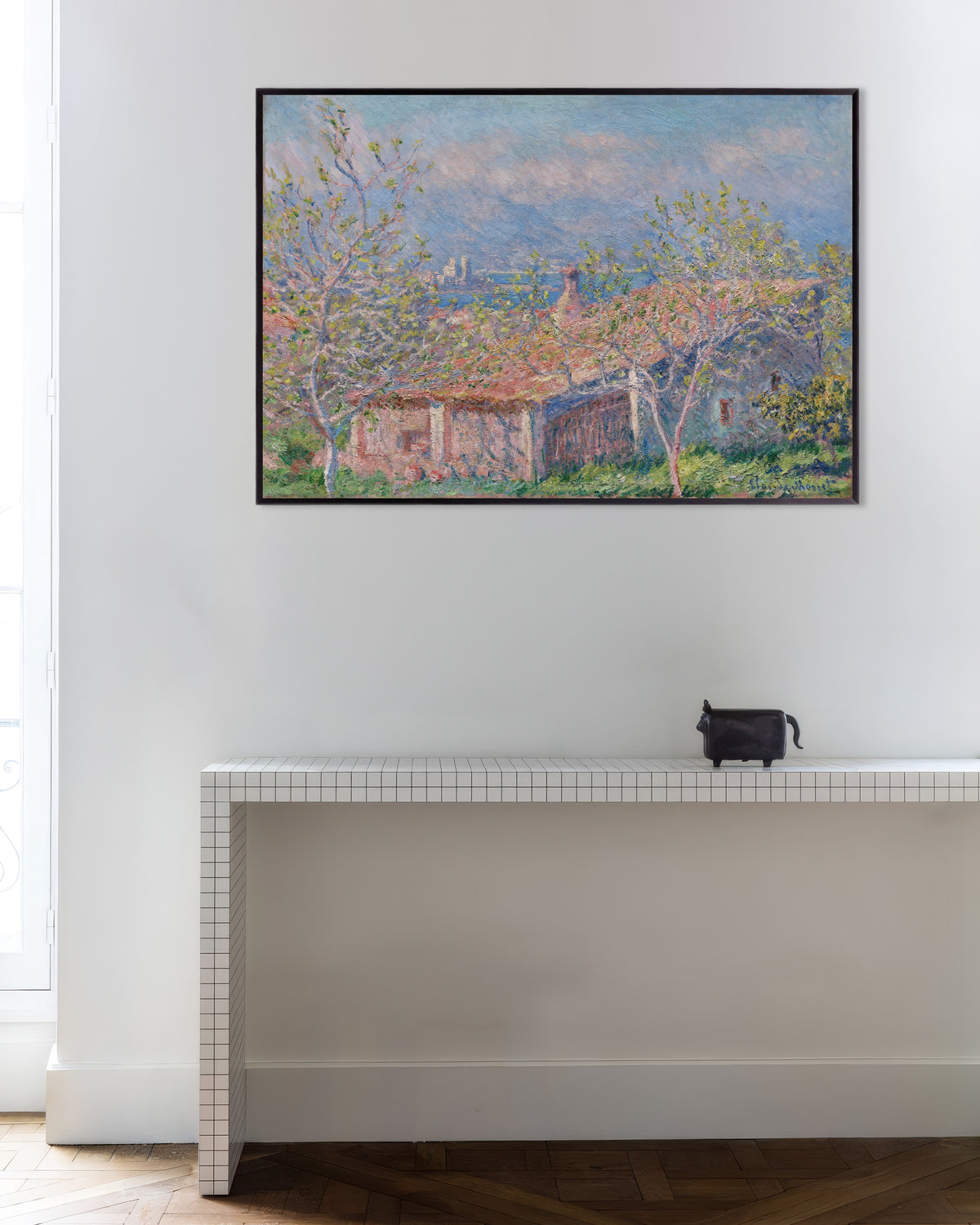 Plakat Dom ogrodnika w Antibes (1888), Claude Monet, w metalowej ramie
