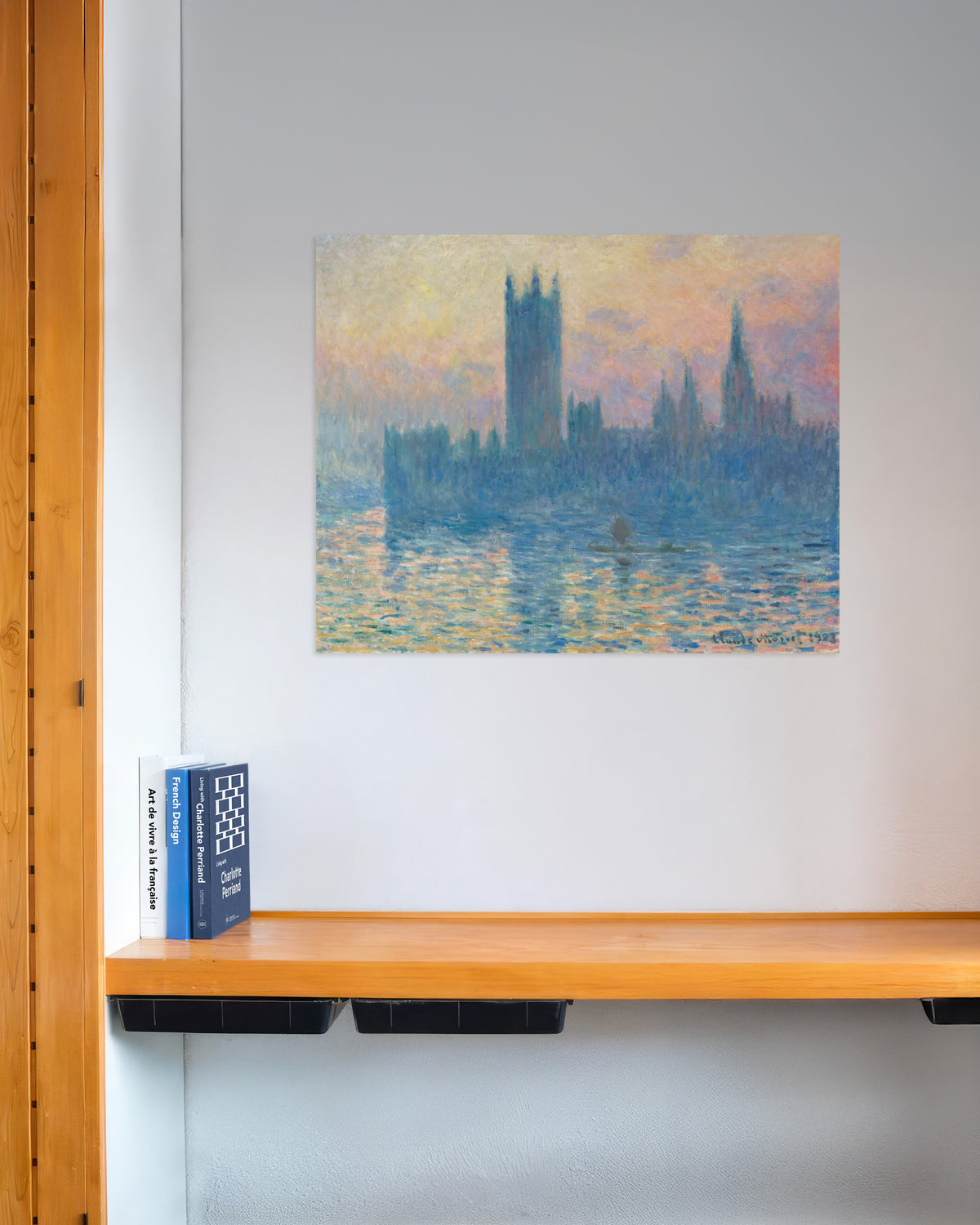 Plakat Parlament o zachodzie słońca (1903), Claude Monet