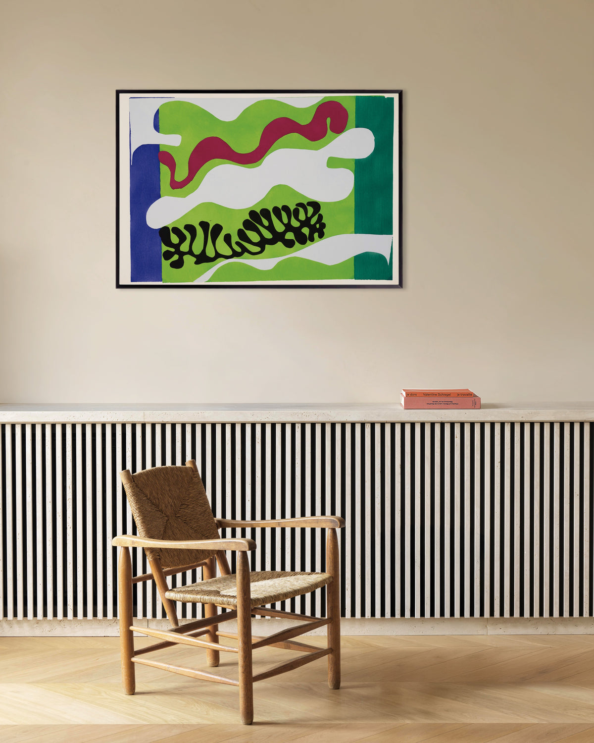 Plakat „Laguna w zieleni (Jazz, 1947) Henri Matisse’a” w metalowej ramie