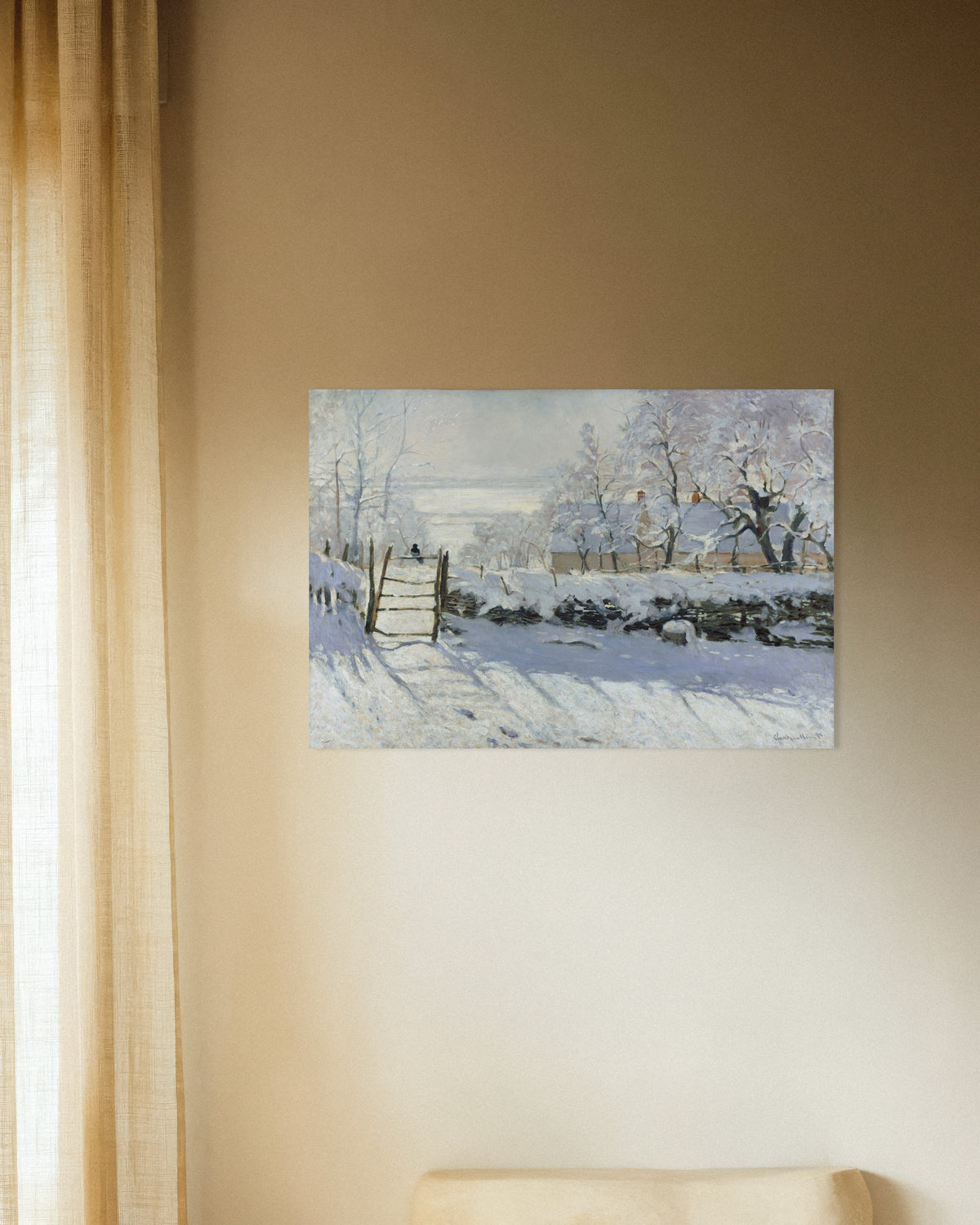 Plakat Sroka (1868–1869), Claude Monet