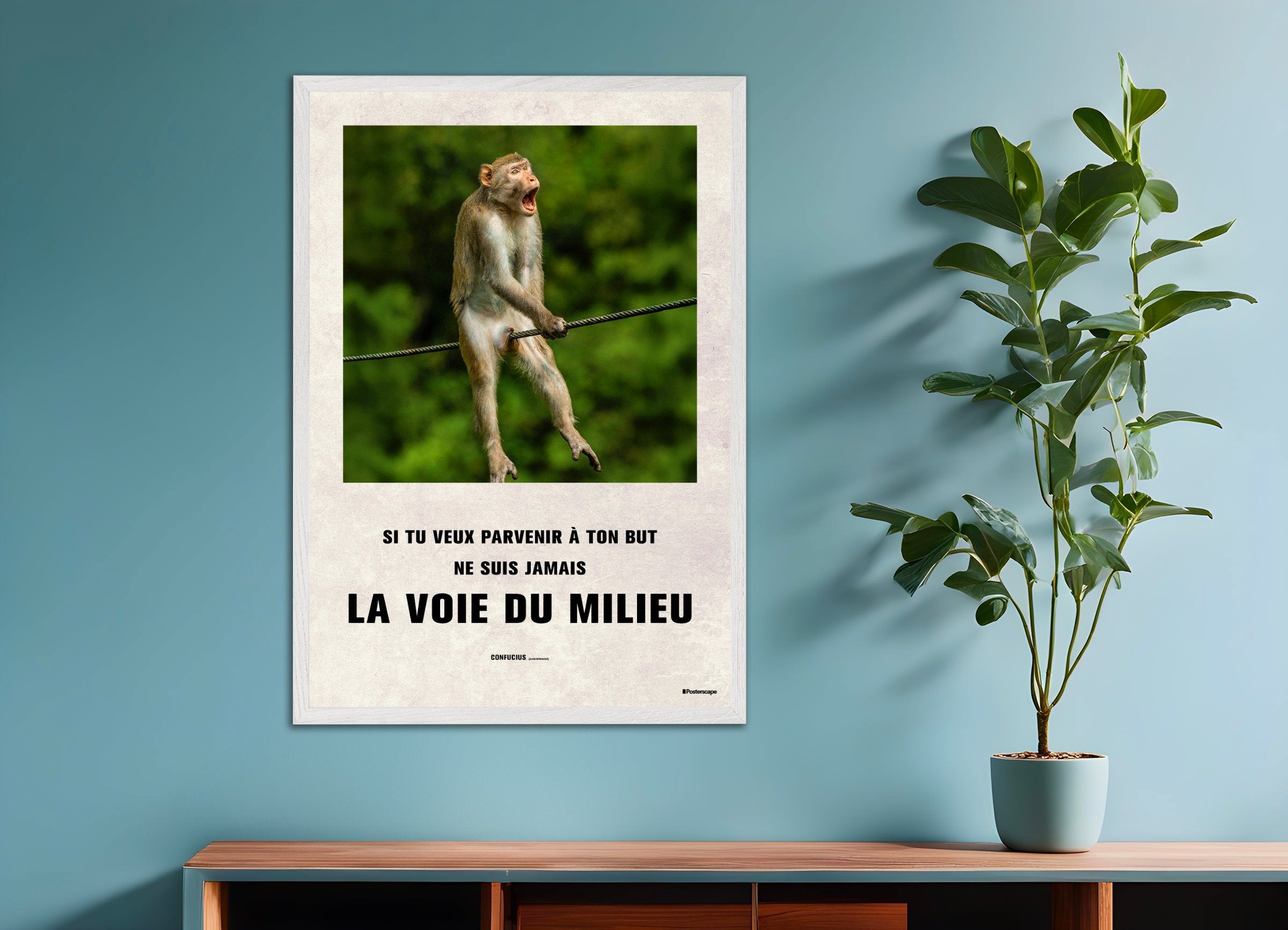 Poster of The Middle Way - Poster, with white wooden frame