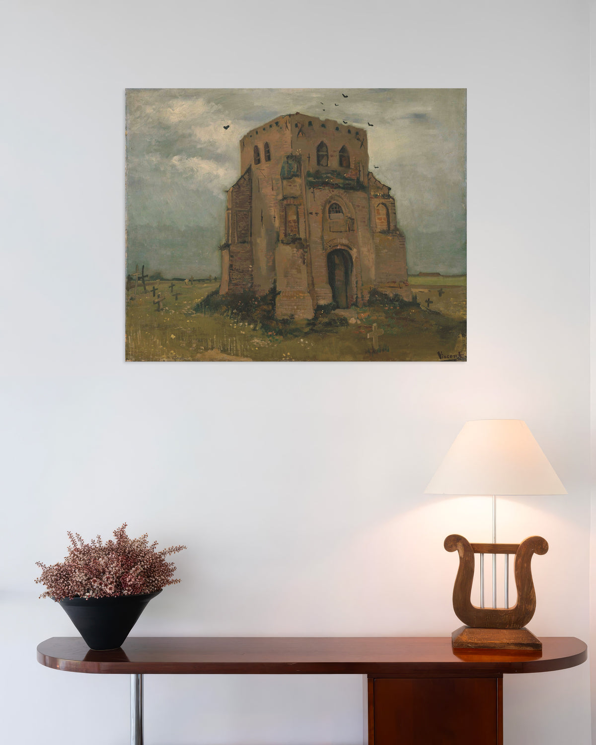 Plakat „Stara wieża kościelna w Nuenen (1885), Vincent van Gogh”