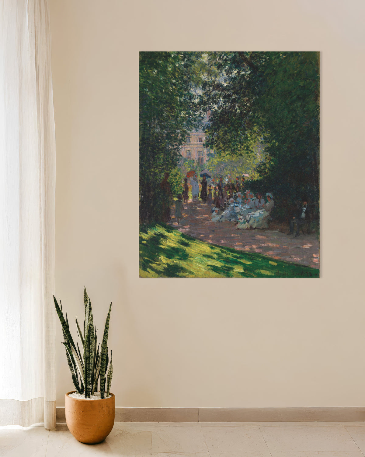 Plakat Park Monceau (1878), Claude Monet