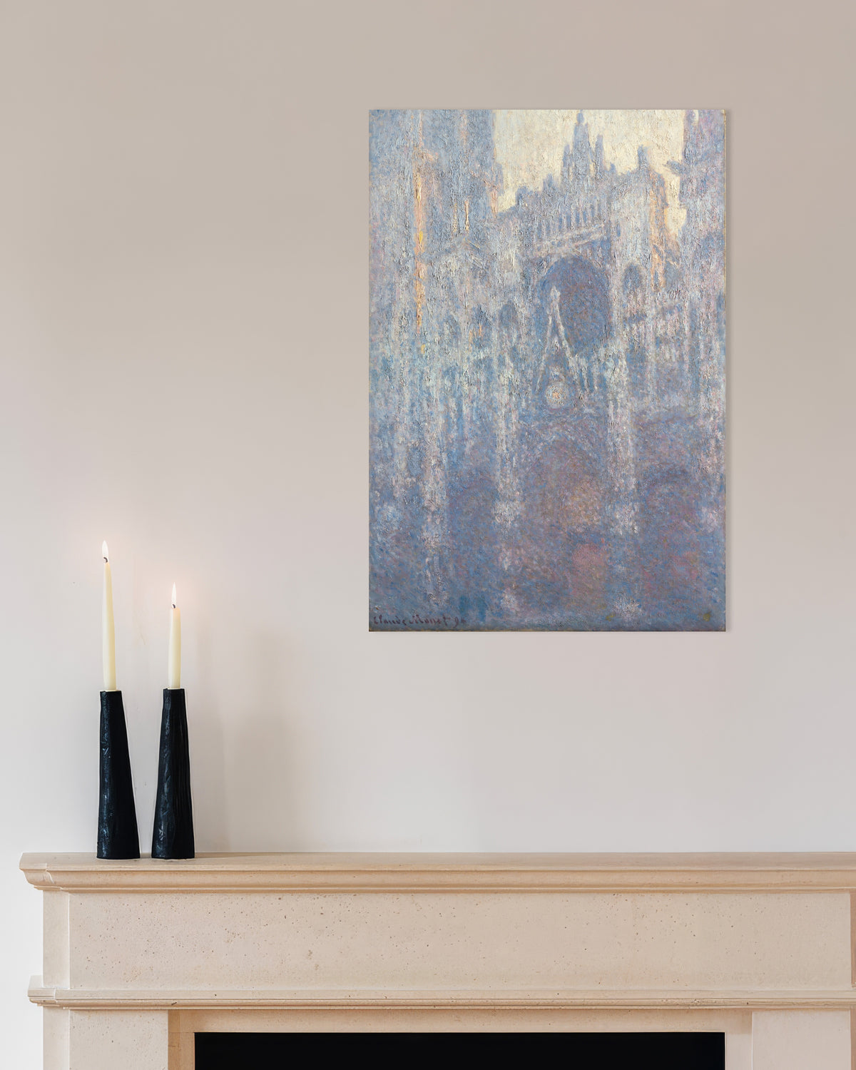 Plakat Portal katedry w Rouen w porannym świetle (1894), Claude Monet
