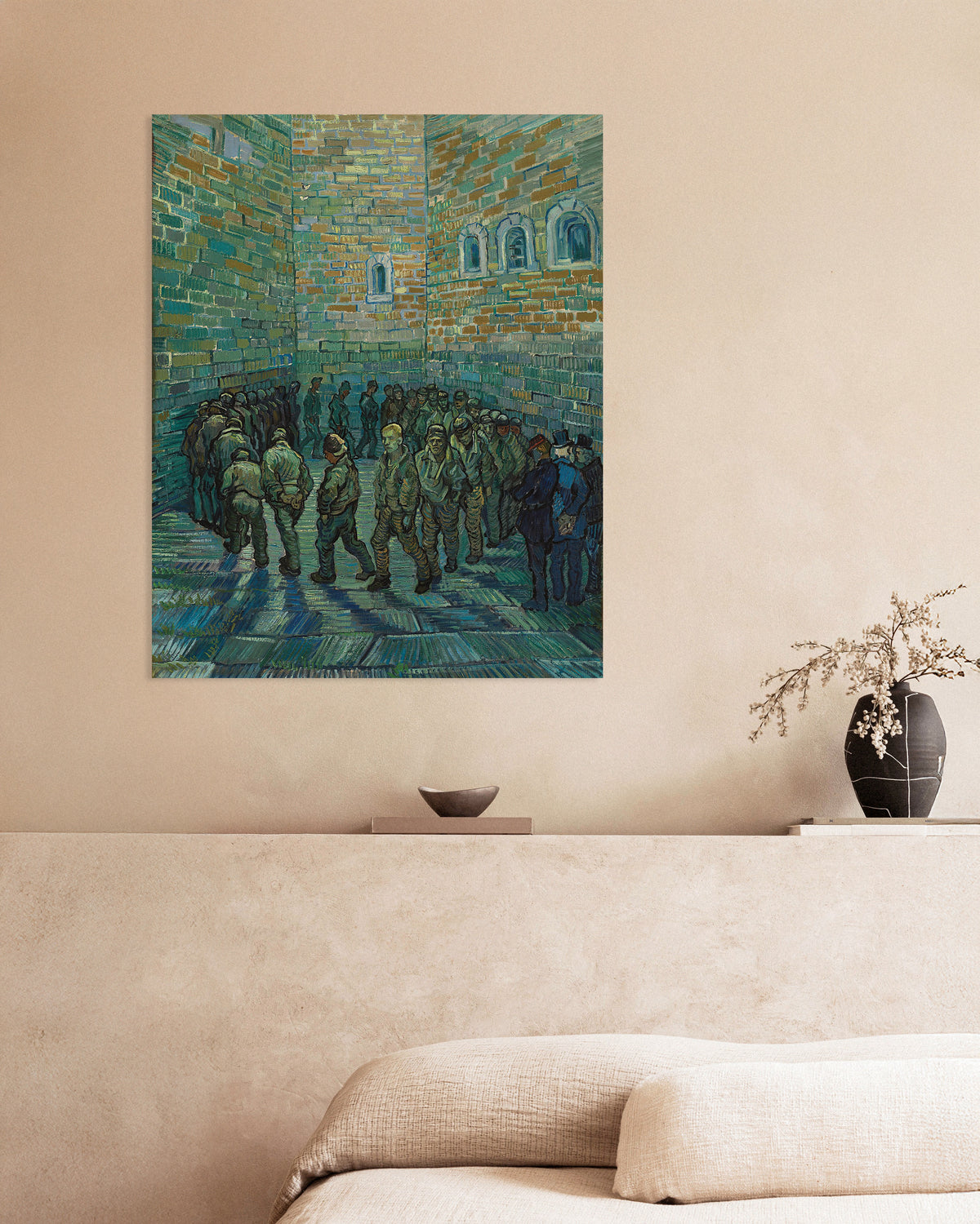 Plakat „Dziedziniec więzienny, według Doré (1890), Vincent van Gogh”