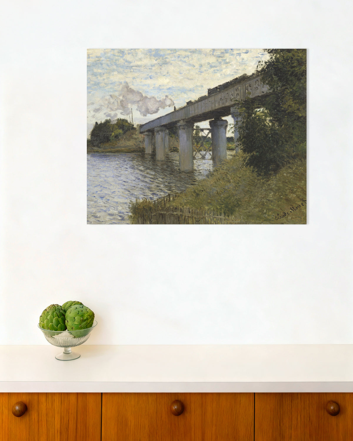 Plakat Most kolejowy w Argenteuil (1873–1874), Claude Monet