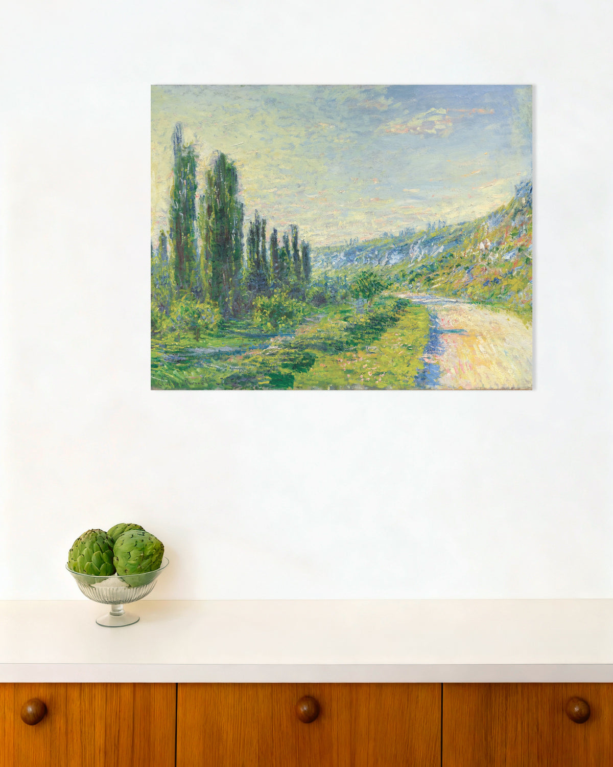 Plakat Droga w Vétheuil (ok. 1880), Claude Monet