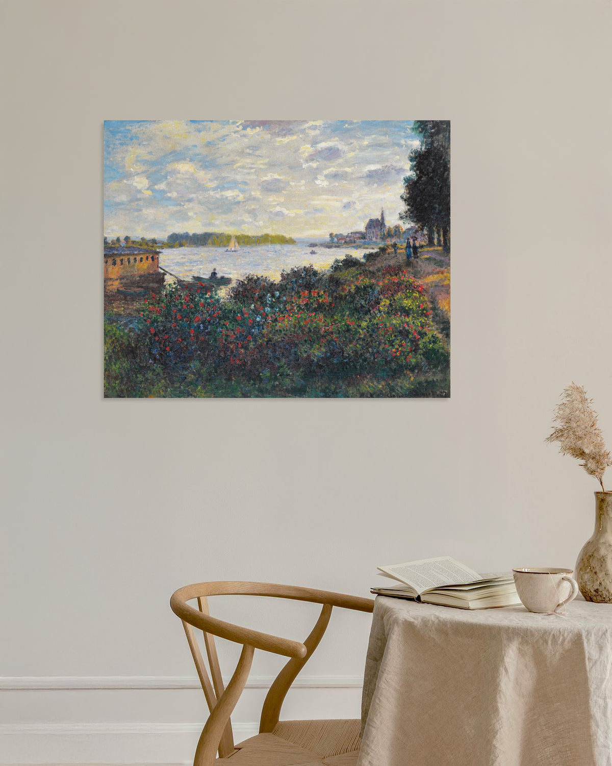 Plakat Sekwana w Argenteuil (1877), Claude Monet
