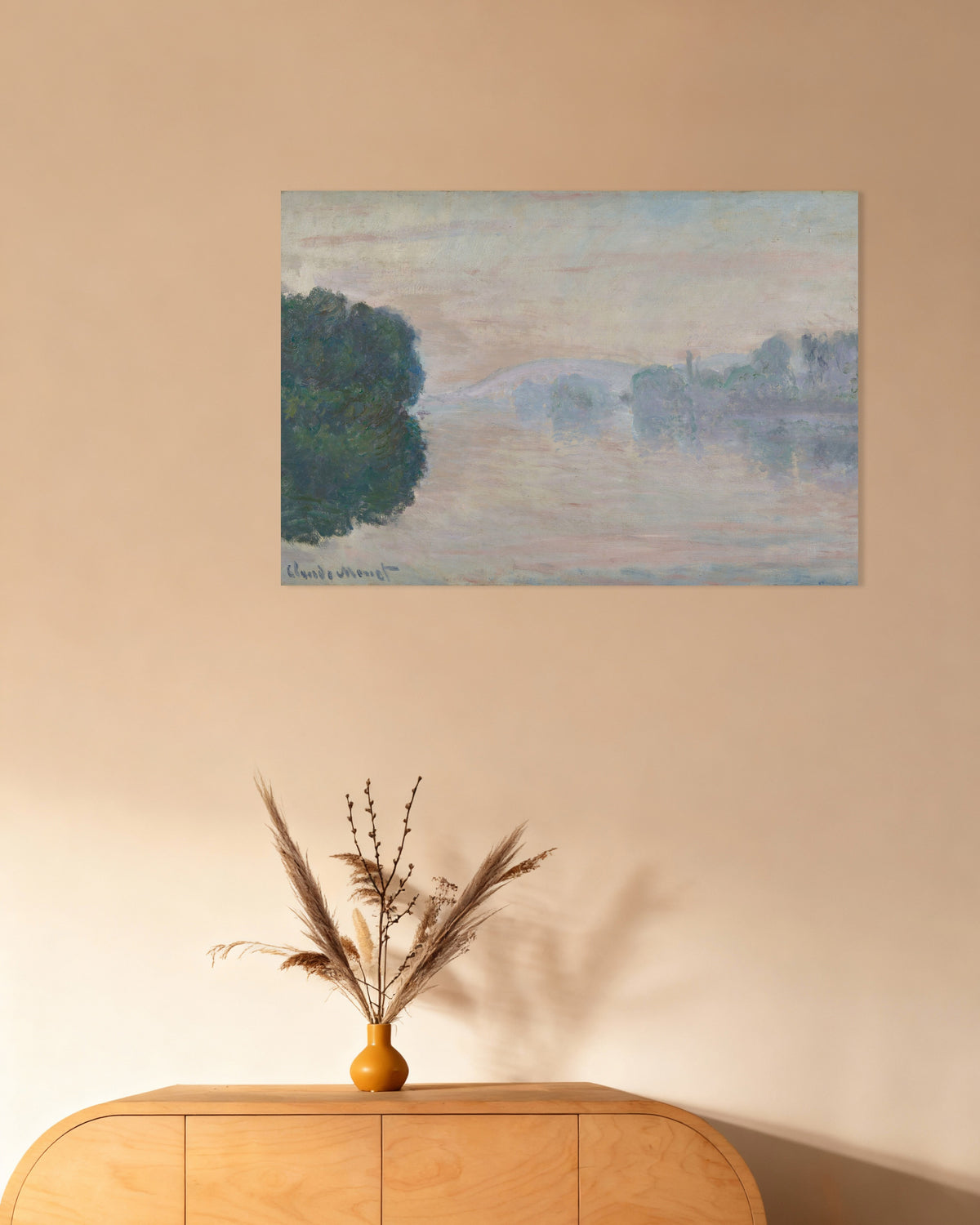 Plakat Sekwana we mgle (1894), Claude Monet