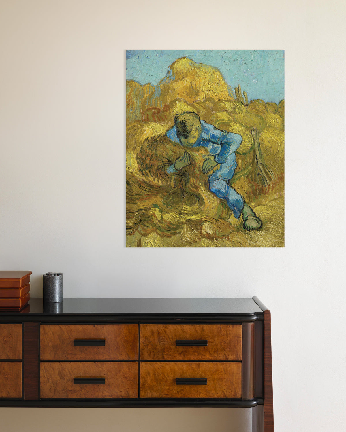 Plakat „Wiążący snopy, według Milleta (1889), Vincent van Gogh”