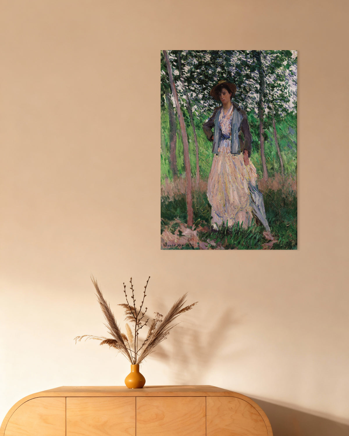 Plakat Spacerowiczka, Suzanne Hoschedé (1887), Claude Monet