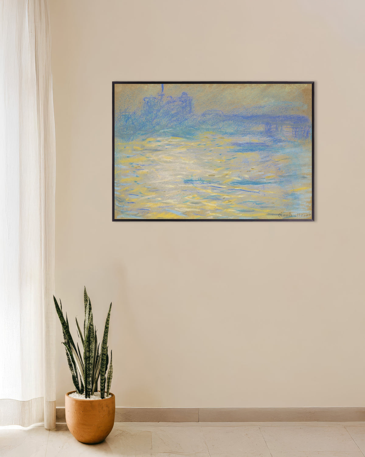 Plakat Tamiza (1901), Claude Monet, w metalowej ramie
