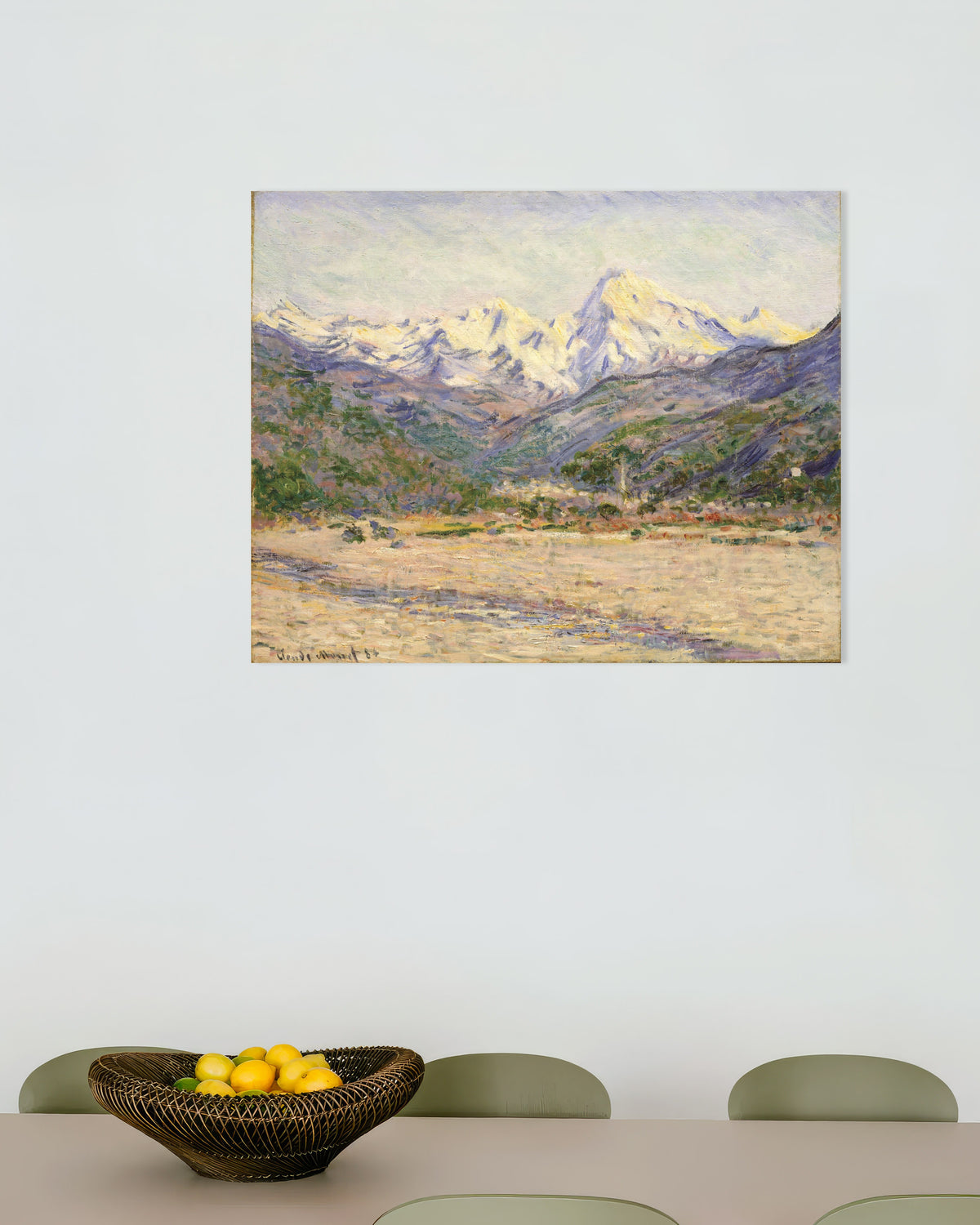 Plakat Dolina Nervii (1884), Claude Monet