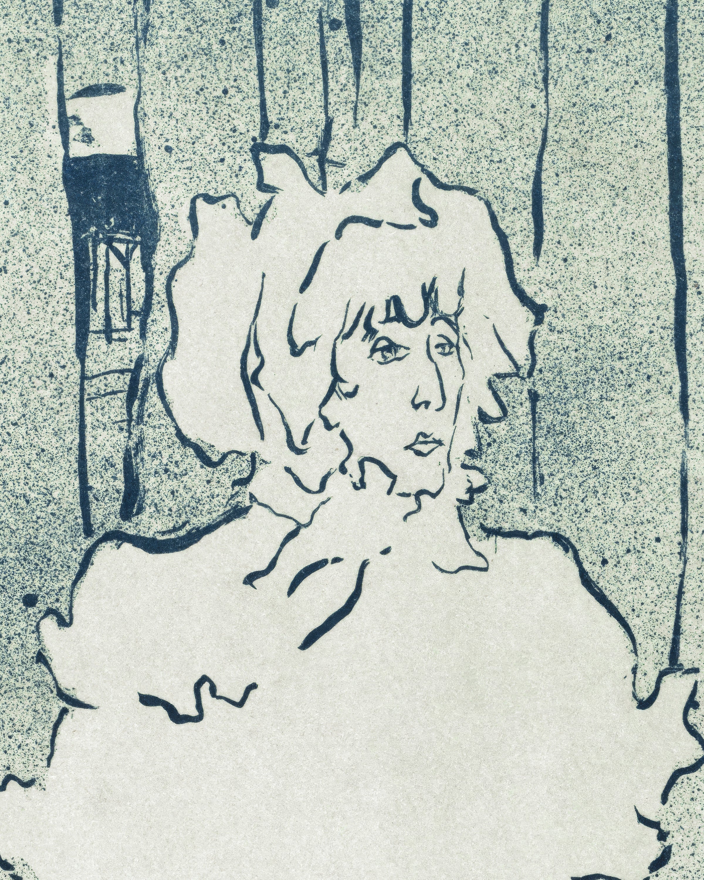 Plakat Chatelaine lub Tocsin (1895) autorstwa Henri de Toulouse-Lautrec