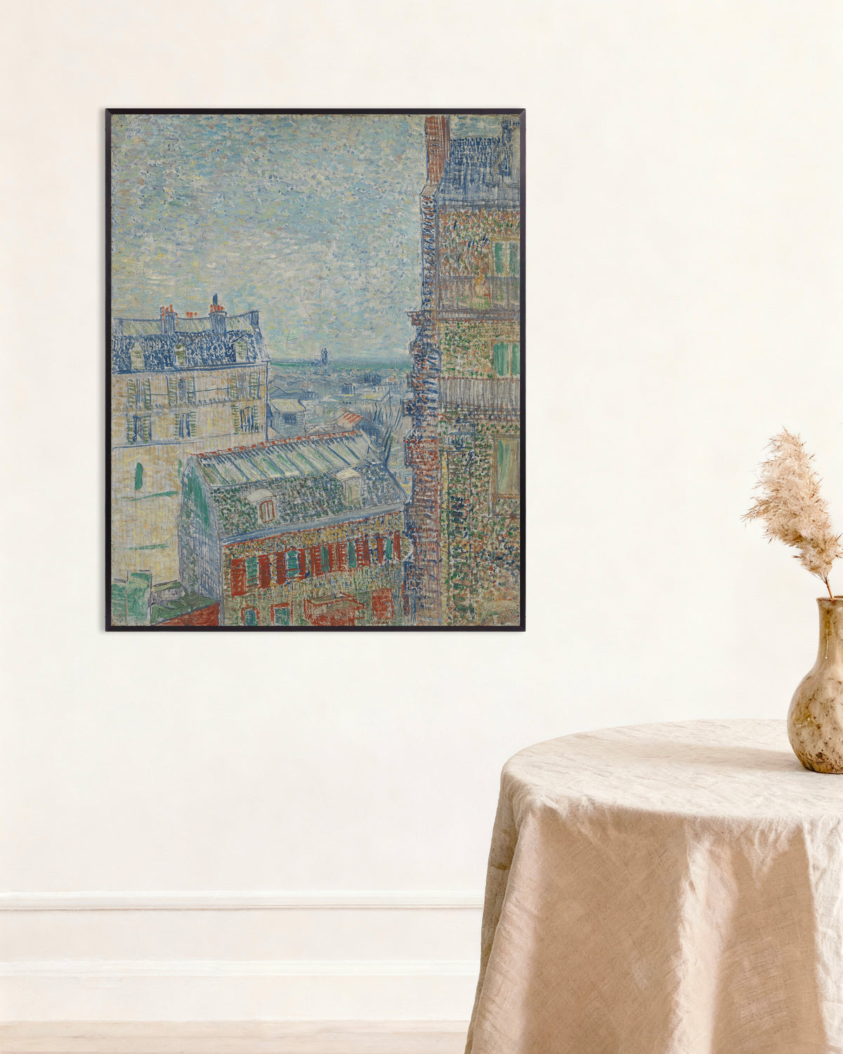 Plakat „Widok z apartamentu Theo (1887), Vincent van Gogh” w metalowej ramie