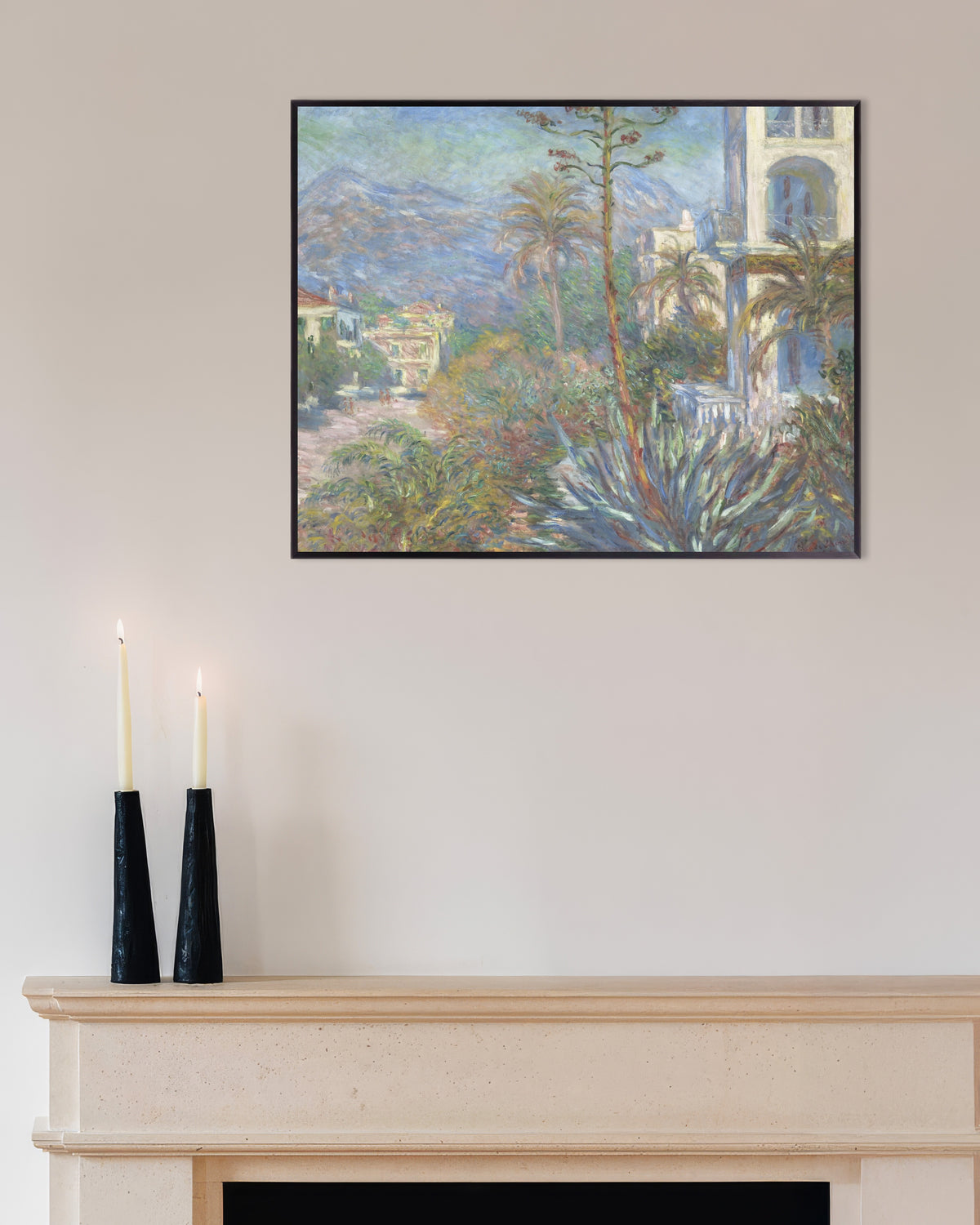 Plakat Wille w Bordigherze (1884), Claude Monet, w metalowej ramie
