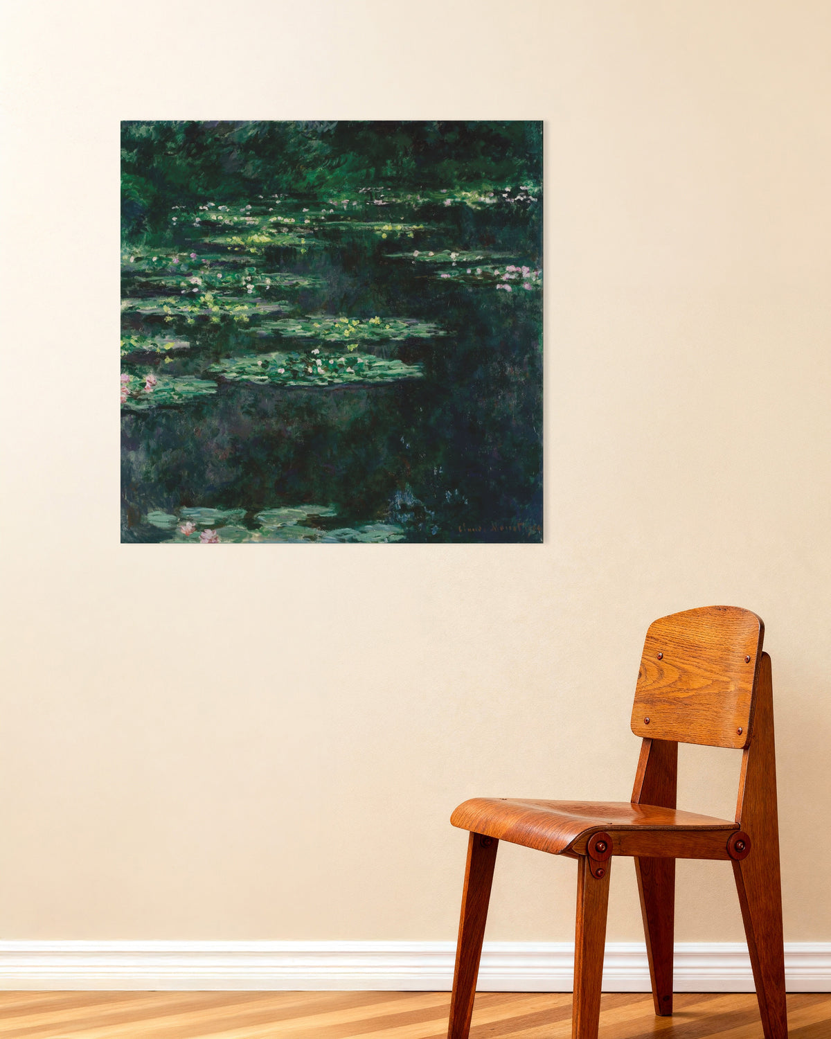 Plakat Nenufary (1904), Claude Monet
