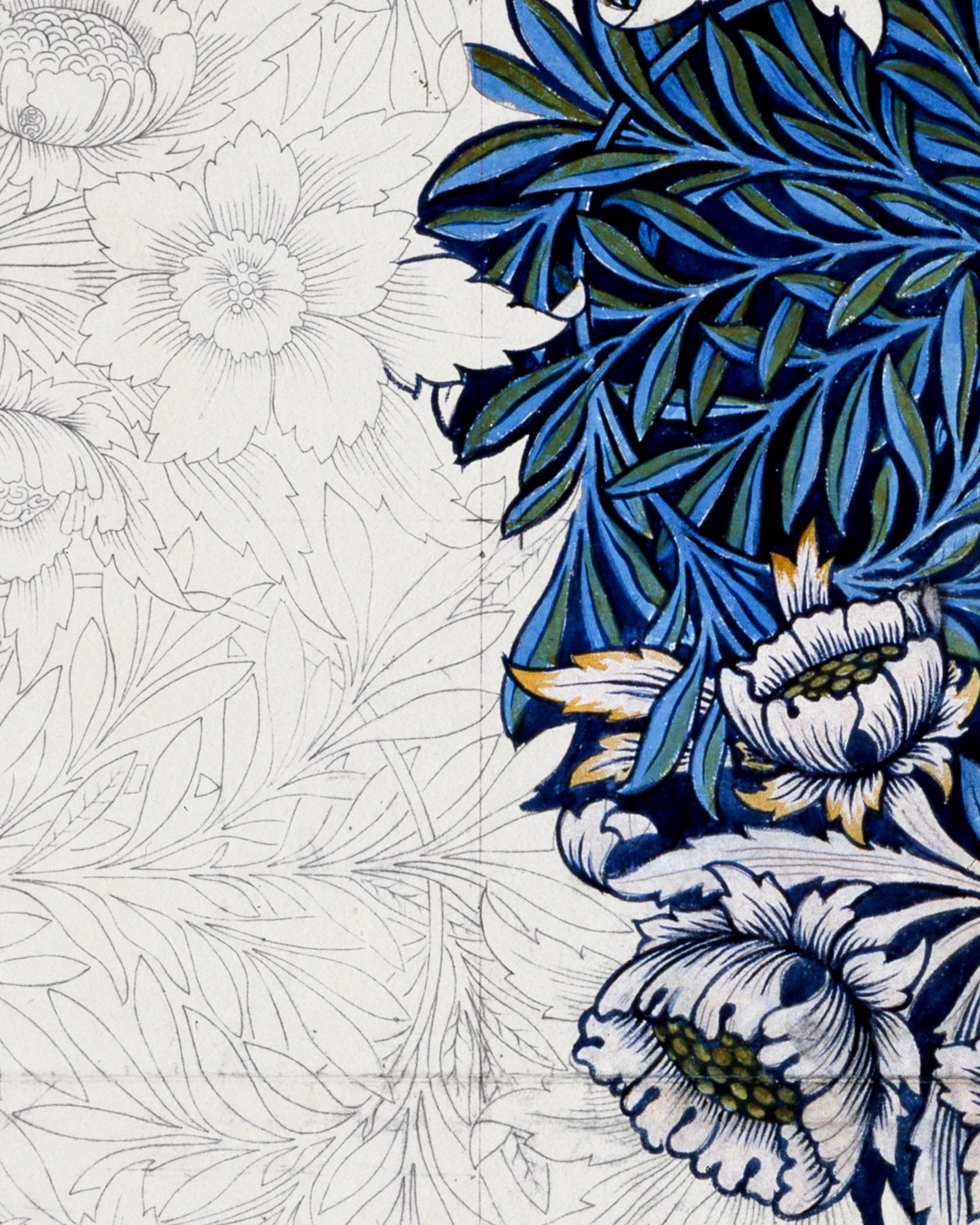 William Morris, praca przygotowawcza - Plakat