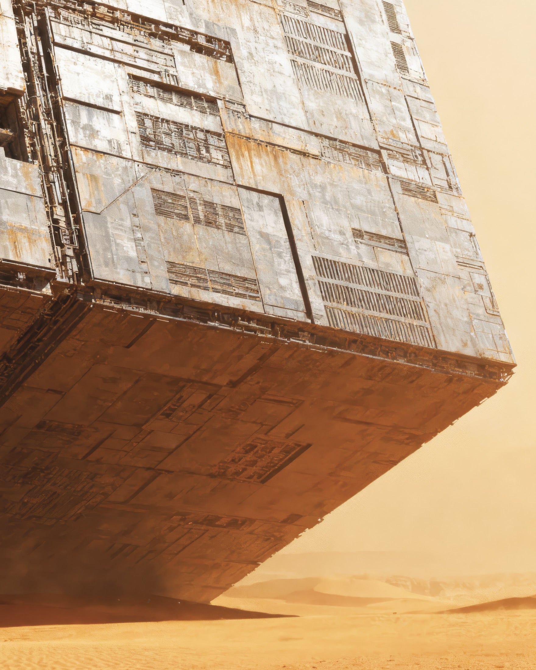 Masowa Pustynna Budowla - Plakat Diuna, Plakat Sci-Fi Piasku