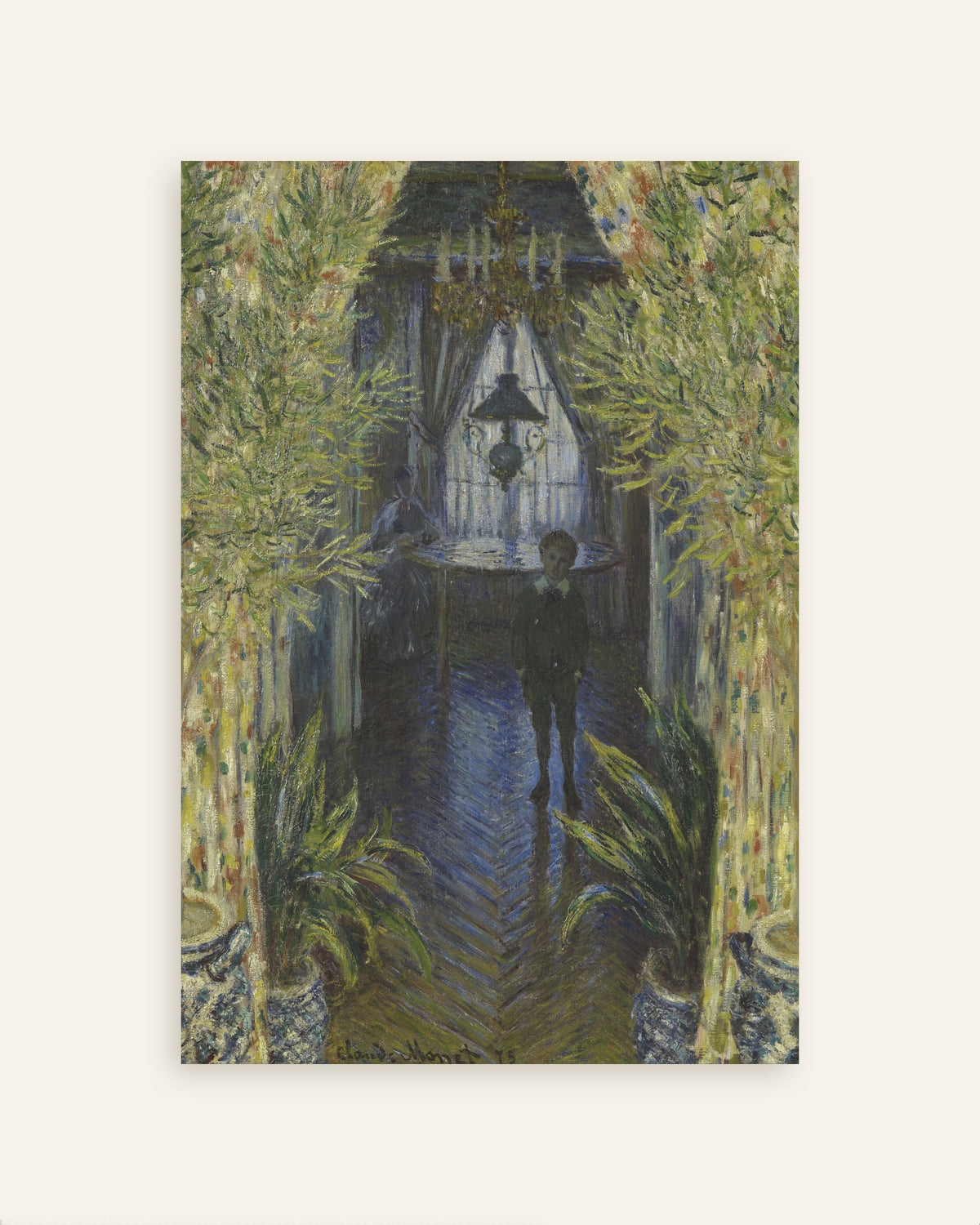Plakat Zakątek mieszkania (1875), Claude Monet, miniatura