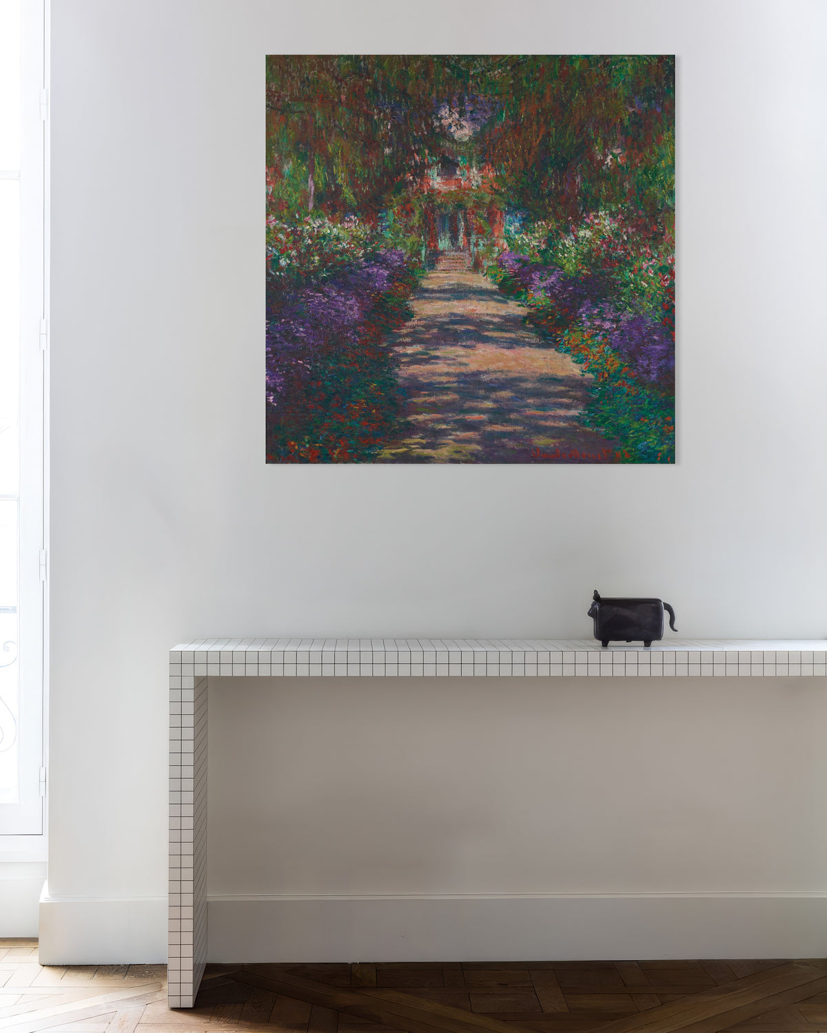 Plakat Aleja w ogrodzie Moneta w Giverny (1902), Claude Monet