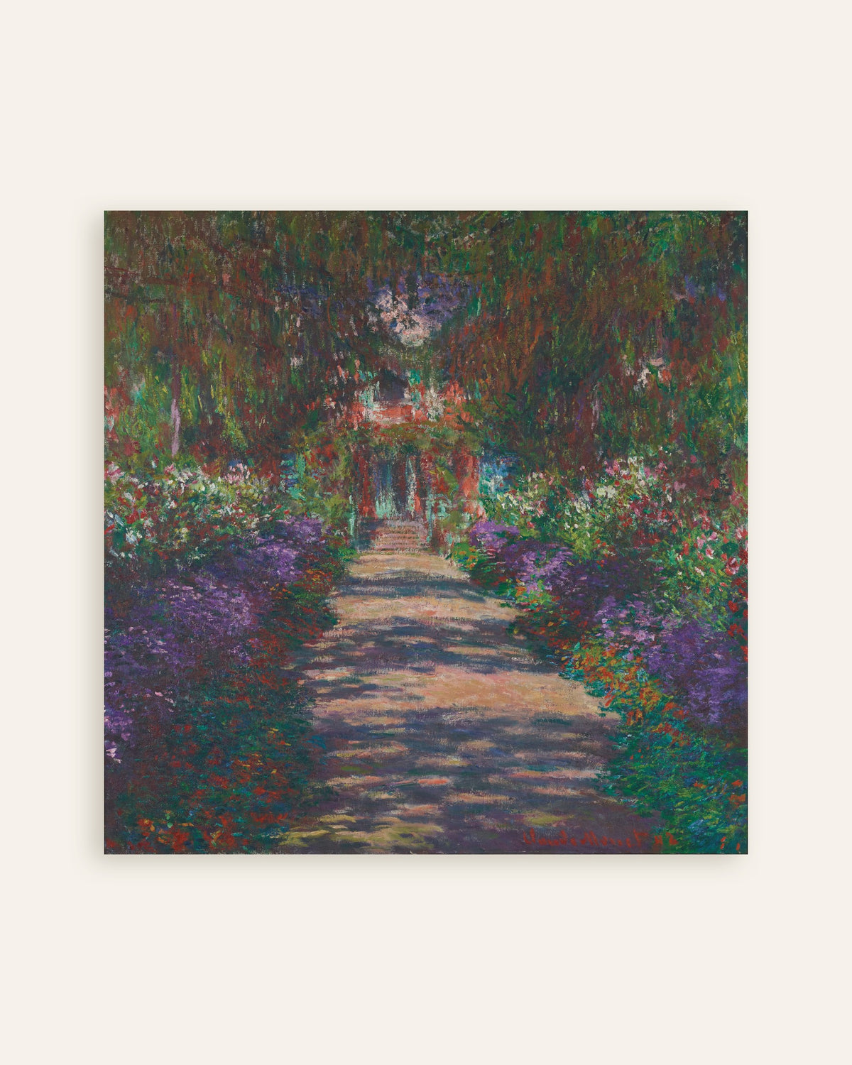 Plakat Aleja w ogrodzie Moneta w Giverny (1902), Claude Monet, miniatura