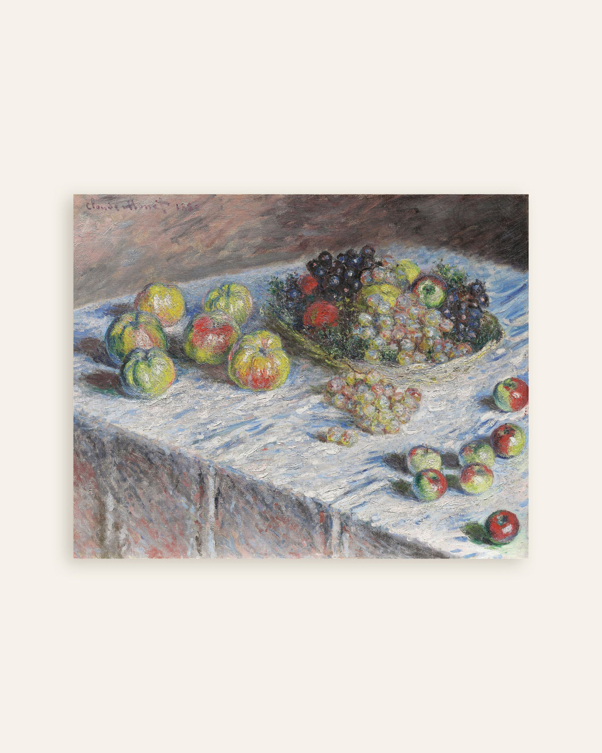 Plakat Jabłka i winogrona (1880), Claude Monet, miniatura