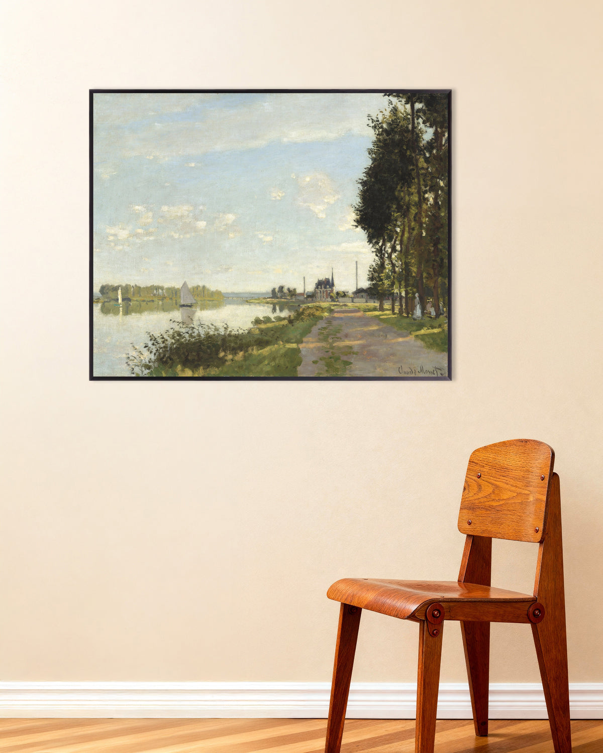 Plakat Argenteuil (ok. 1872), Claude Monet, w metalowej ramie