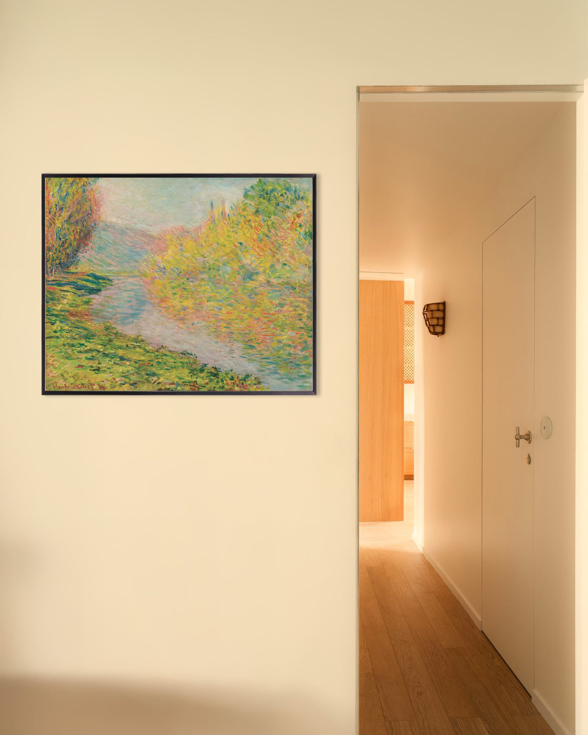 Plakat Jesień w Jeufosse (1884), Claude Monet, w metalowej ramie