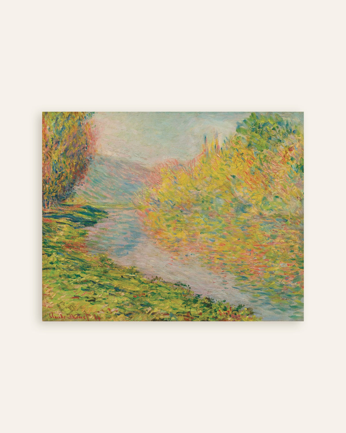 Plakat Jesień w Jeufosse (1884), Claude Monet, miniatura
