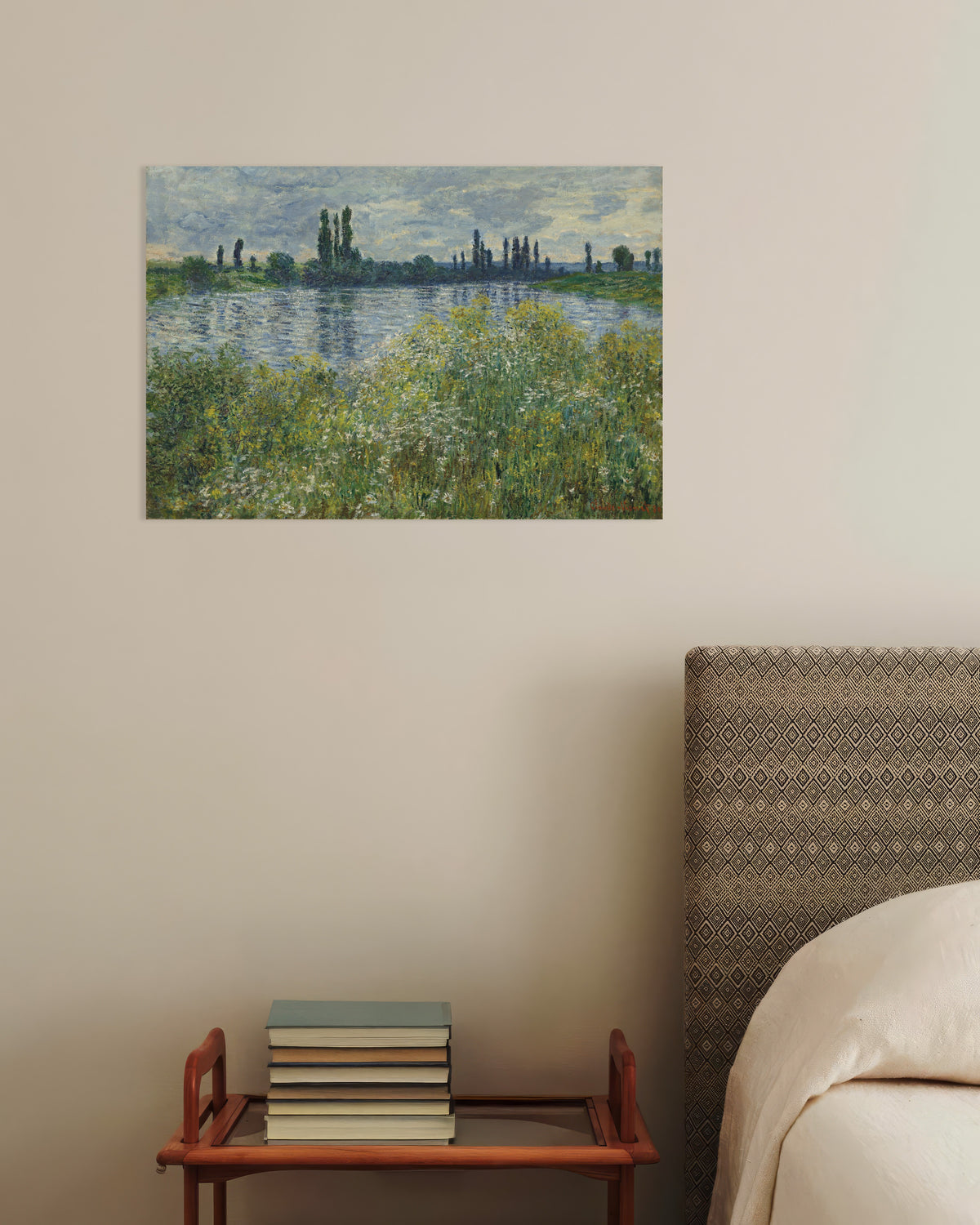 Plakat Brzegi Sekwany w Vétheuil (1880), Claude Monet