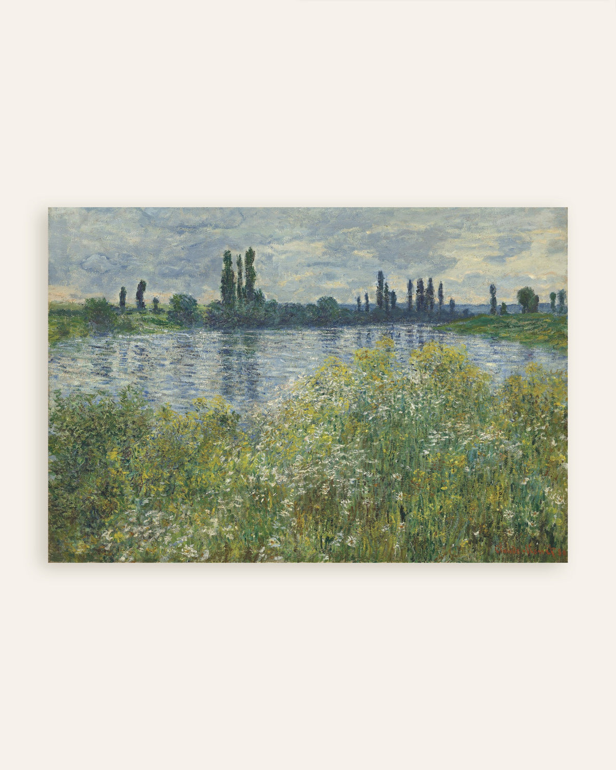 Plakat Brzegi Sekwany w Vétheuil (1880), Claude Monet, miniatura