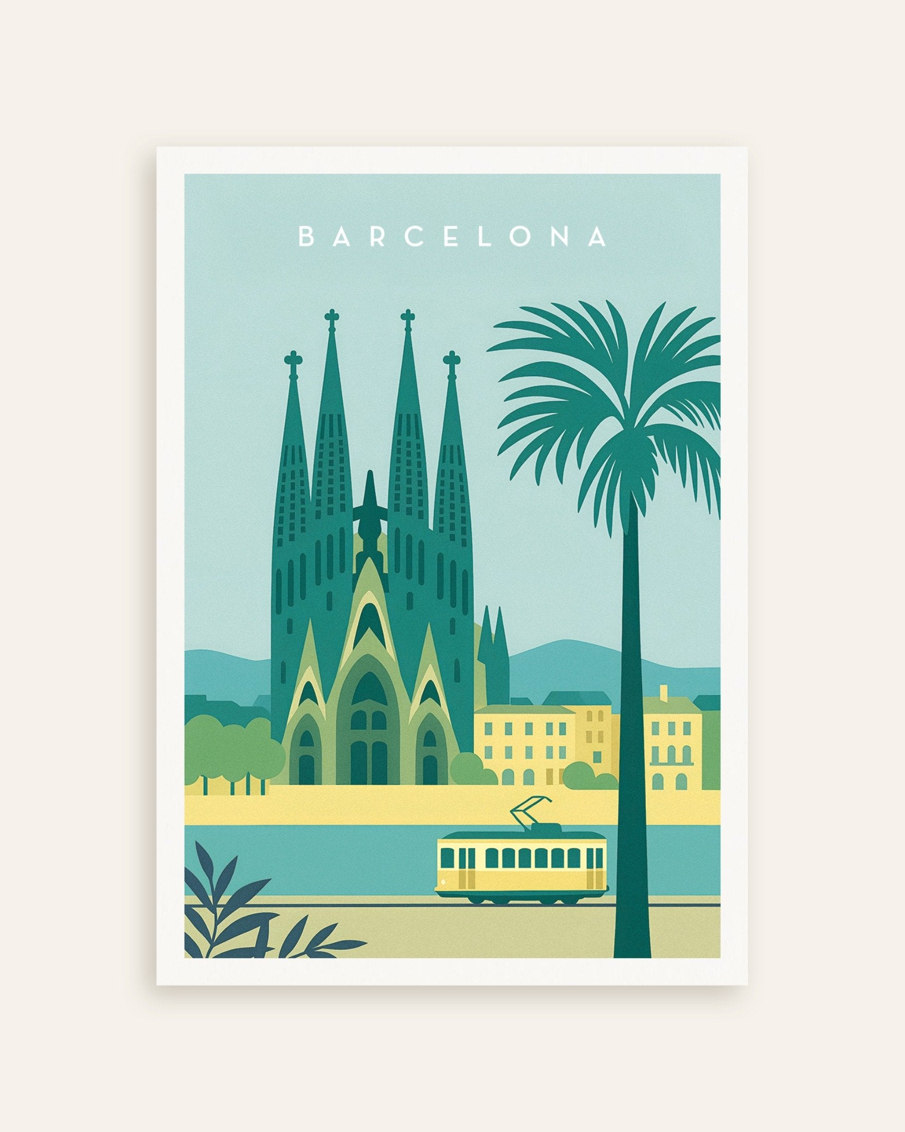 Poster of Barcelona Sagrada Família Wall Art Print, thumbnail