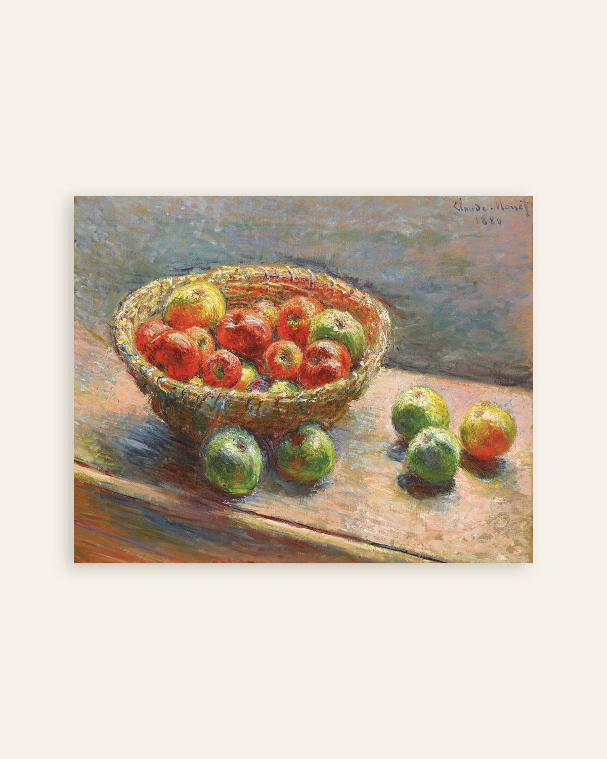 Plakat Kosz jabłek (1880), Claude Monet, miniatura