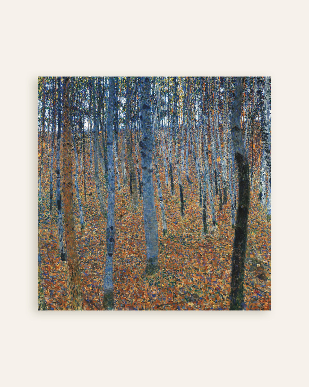 Plakat Las bukowy I (1902), Gustav Klimt, miniatura