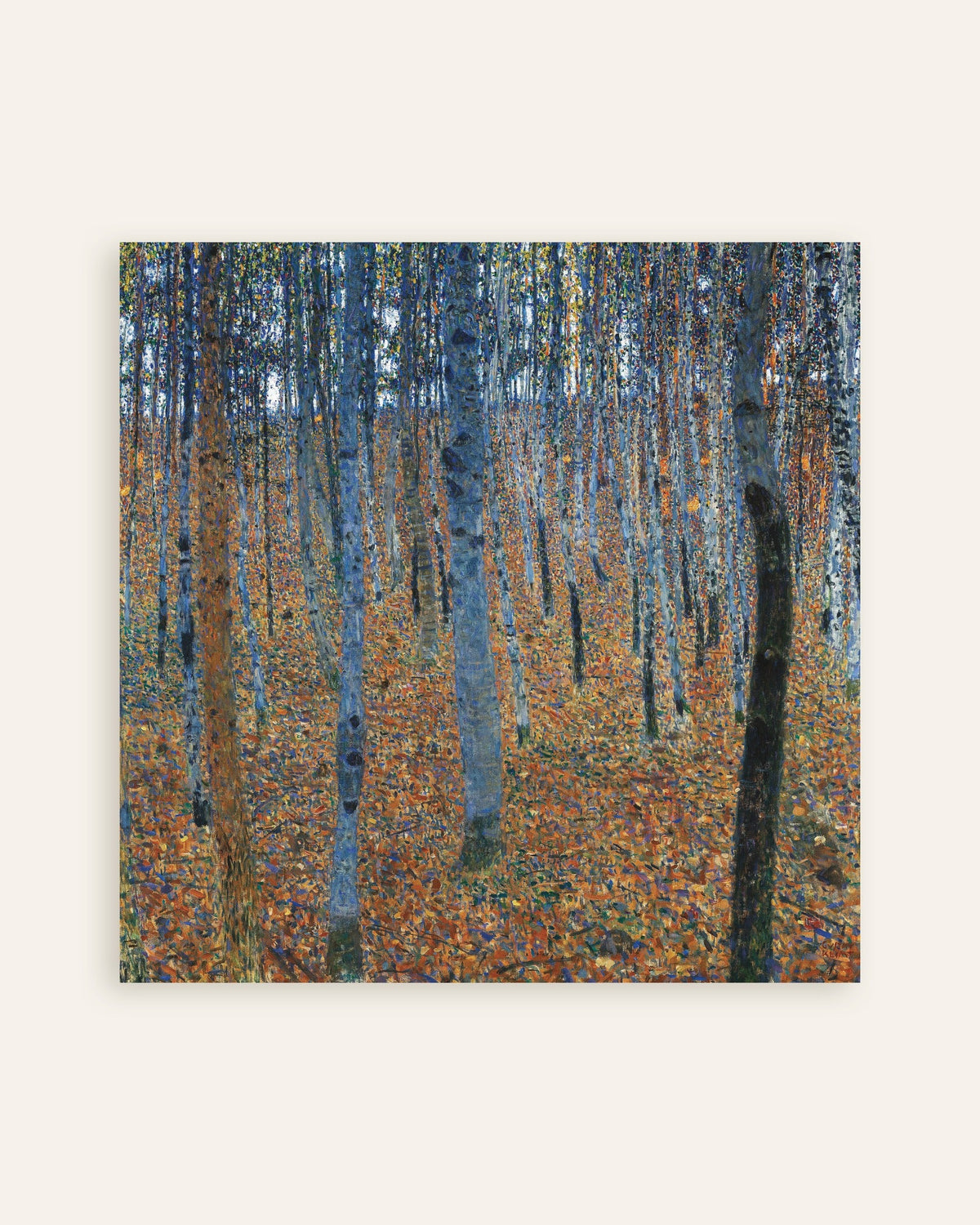 Plakat Las bukowy I (1902), Gustav Klimt, miniatura