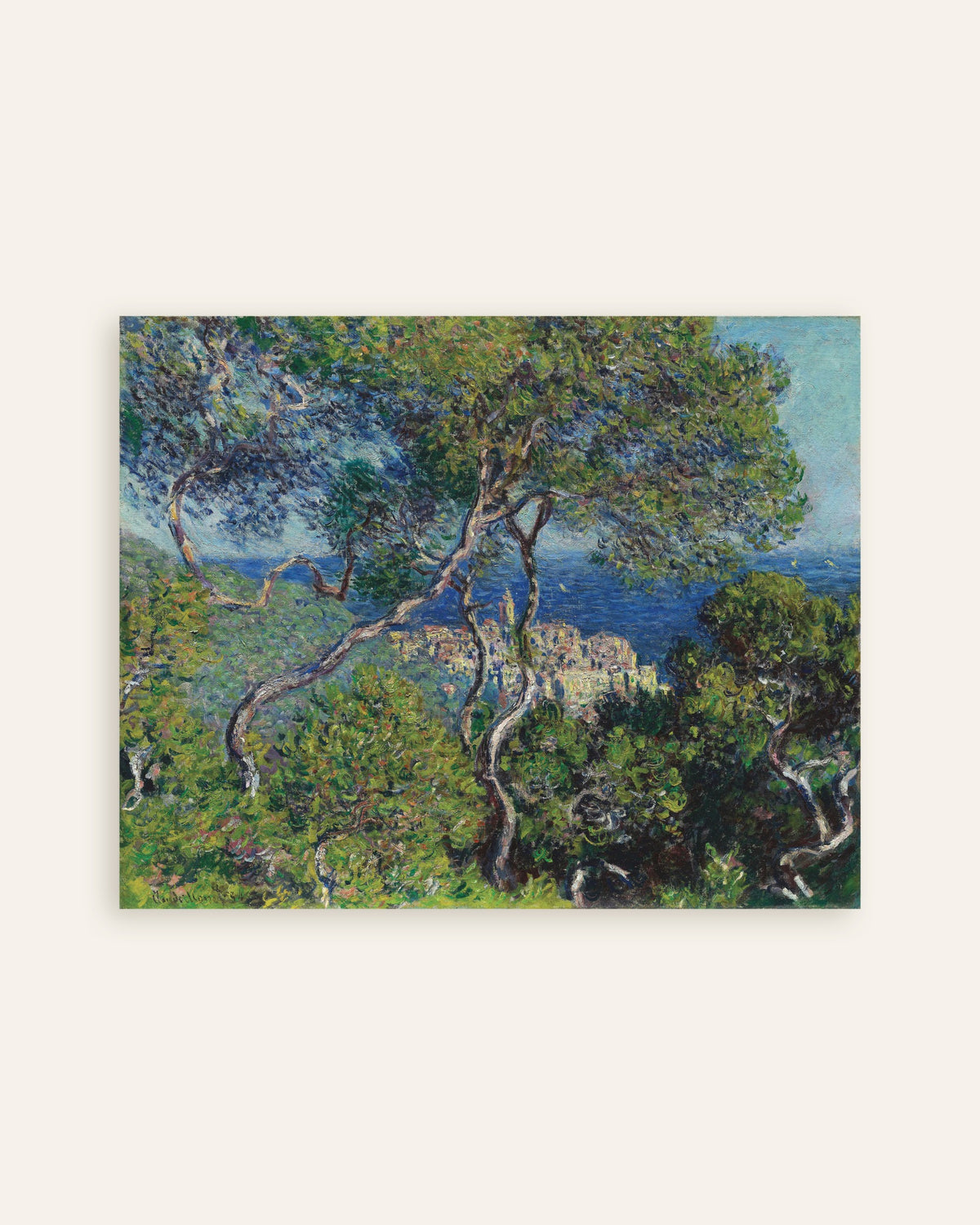 Plakat Bordighera (1884), Claude Monet, miniatura