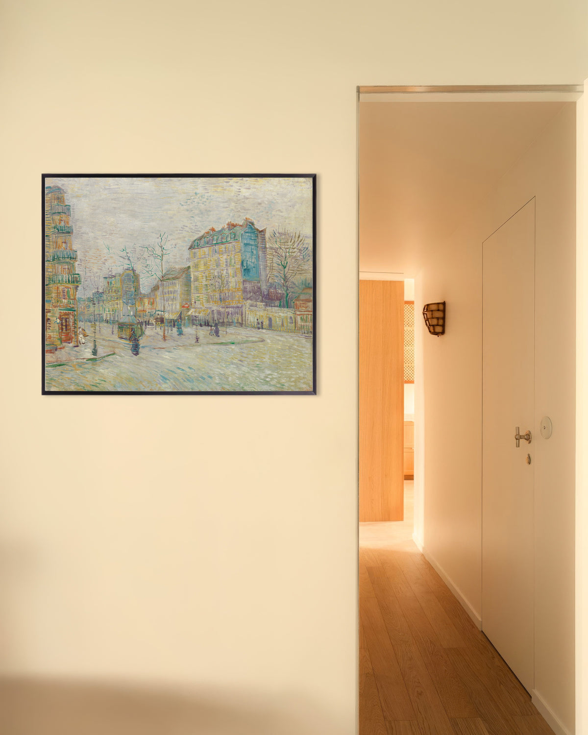 Plakat „Bulwar Clichy (1887), Vincent van Gogh” w metalowej ramie