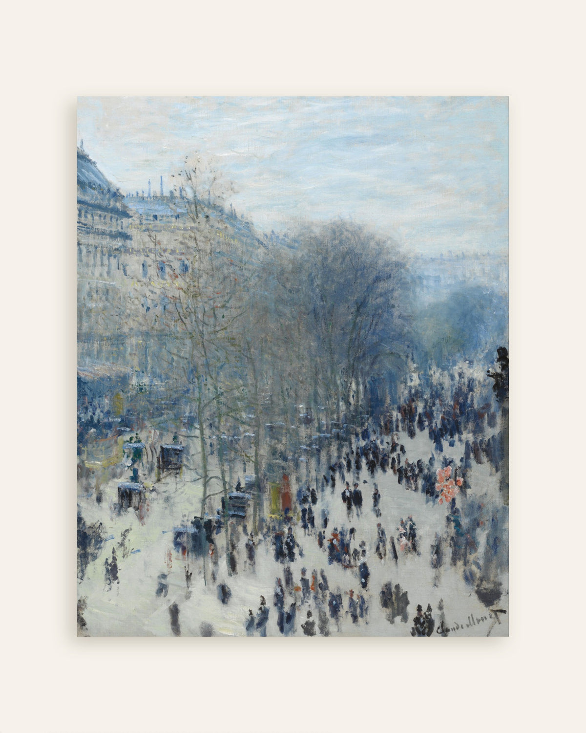 Plakat Bulwar Kapucynek (1873–1874), Claude Monet, miniatura