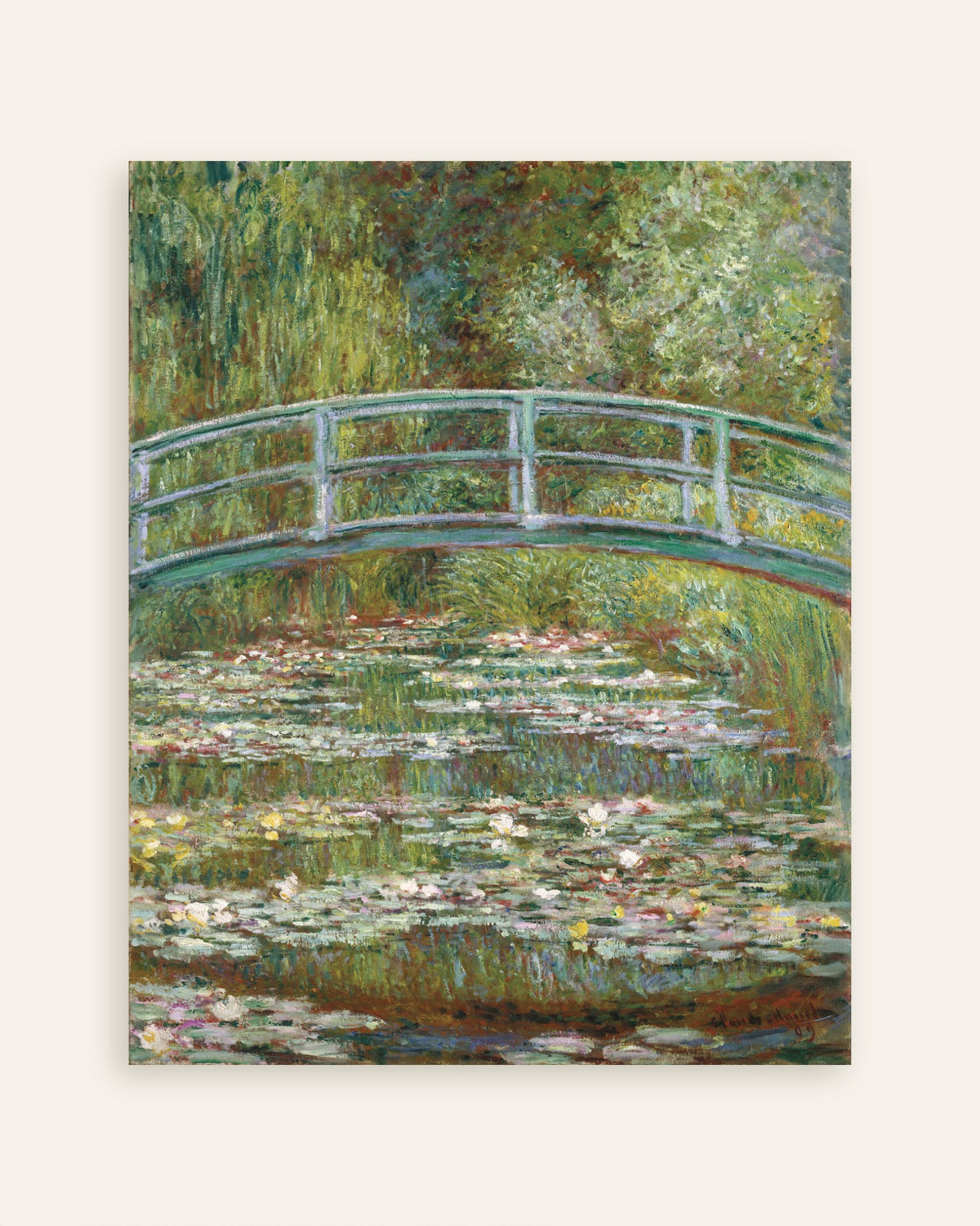 Plakat Most nad stawem z nenufarami (1899), Claude Monet, miniatura