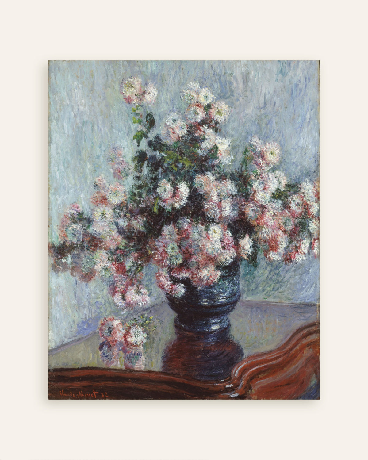 Plakat Chryzantemy (1882), Claude Monet, miniatura