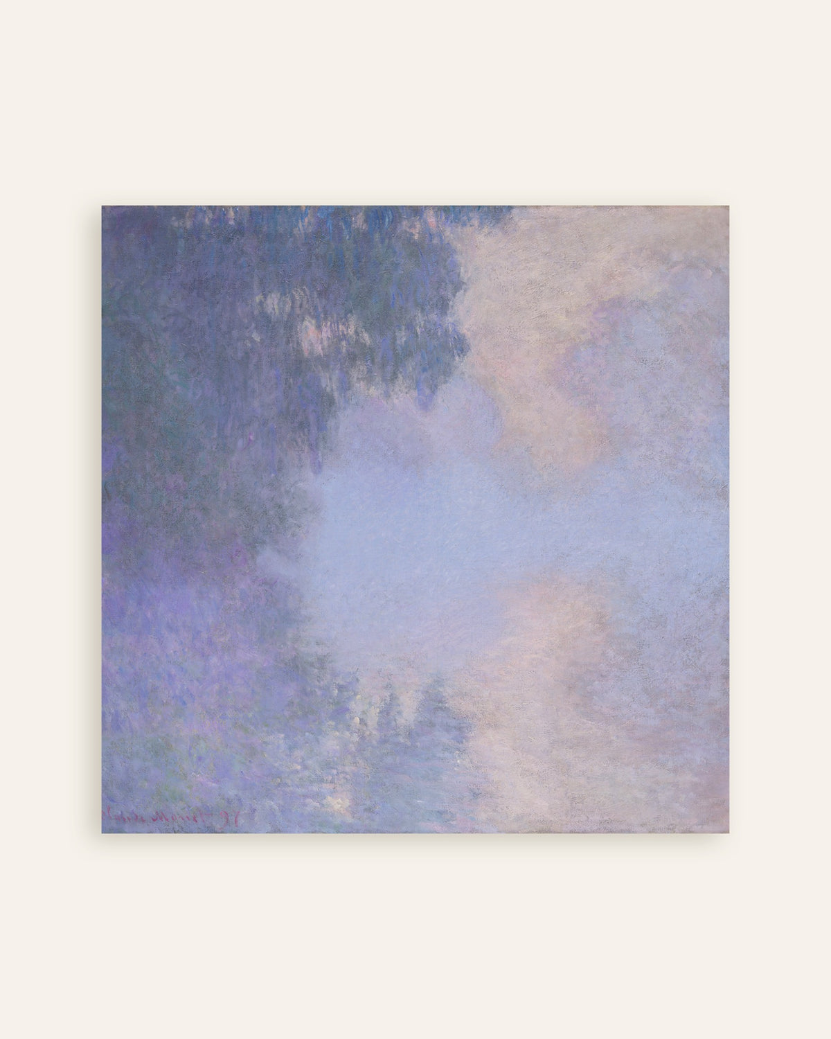 Plakat Odnoga Sekwany koło Giverny, mgła (1897), Claude Monet, miniatura