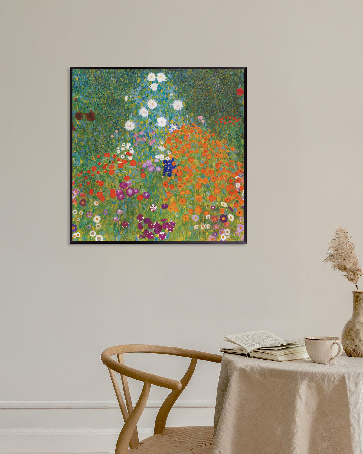 Plakat Wiejski ogród (1905–1907), Gustav Klimt, w metalowej ramie