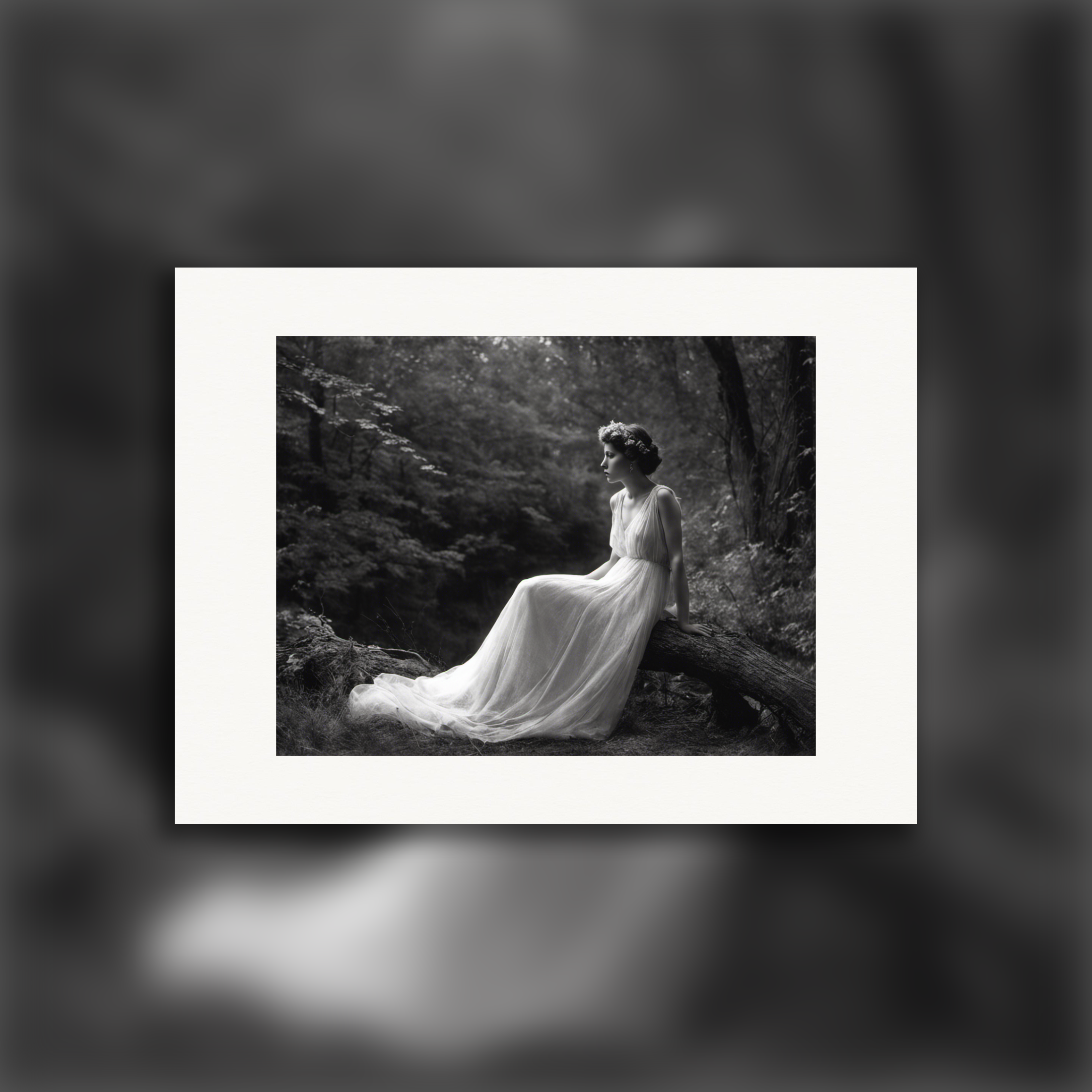 Fotografia piktorialistyczna i romantyczna XX wieku, czarno-biała, Duch - Plakat