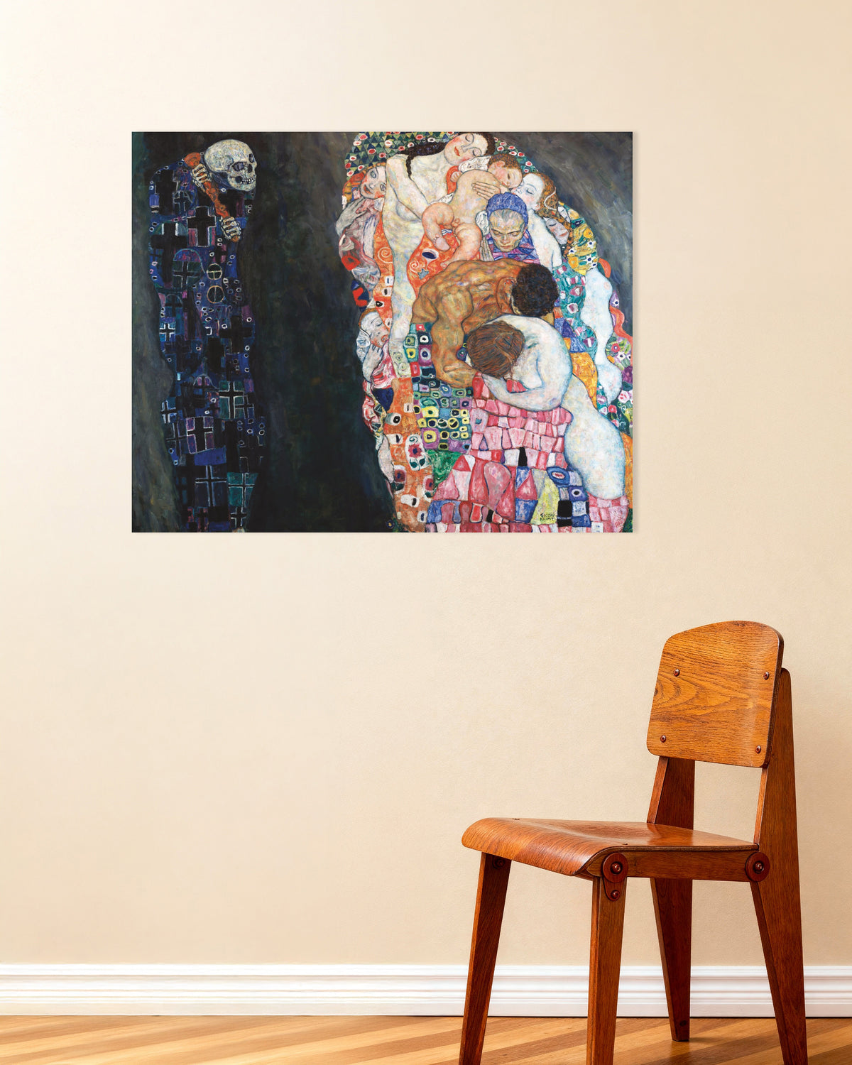Plakat „Życie i śmierć (1910–1915), Gustav Klimt”