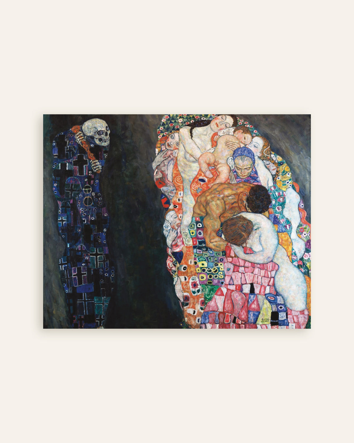 Plakat „Życie i śmierć (1910–1915), Gustav Klimt”, miniatura