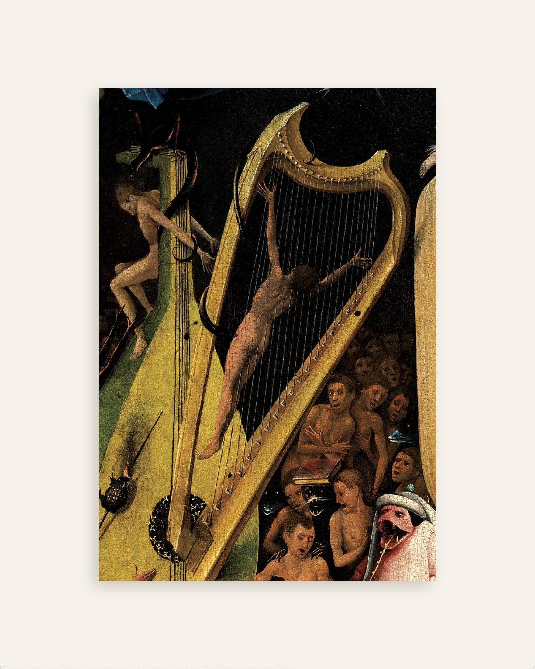Poster of Detail from The Garden of Earthly Delights: the musical instruments of hell, thumbnail