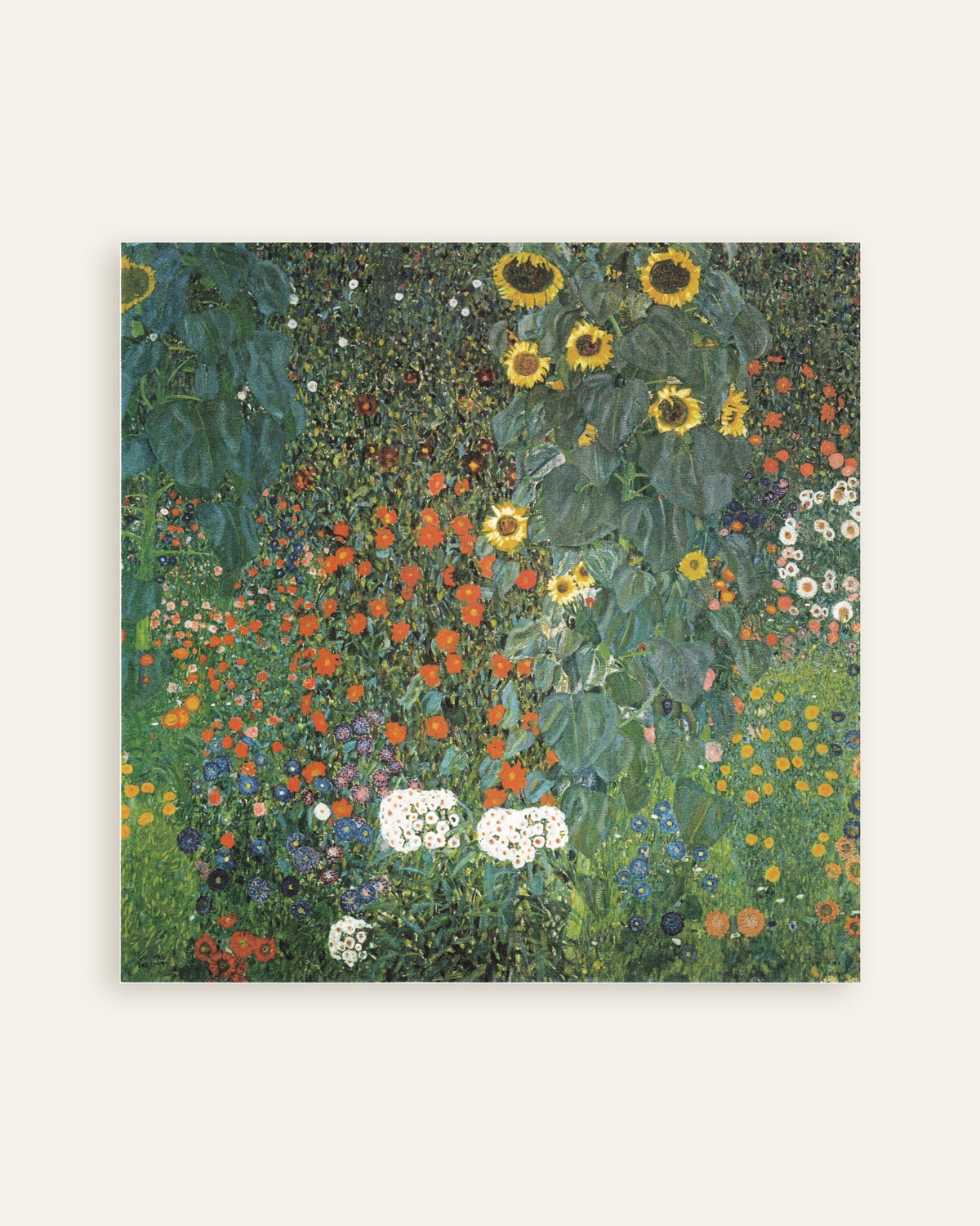 Plakat Wiejski ogród ze słonecznikami (1907), Gustav Klimt, miniatura